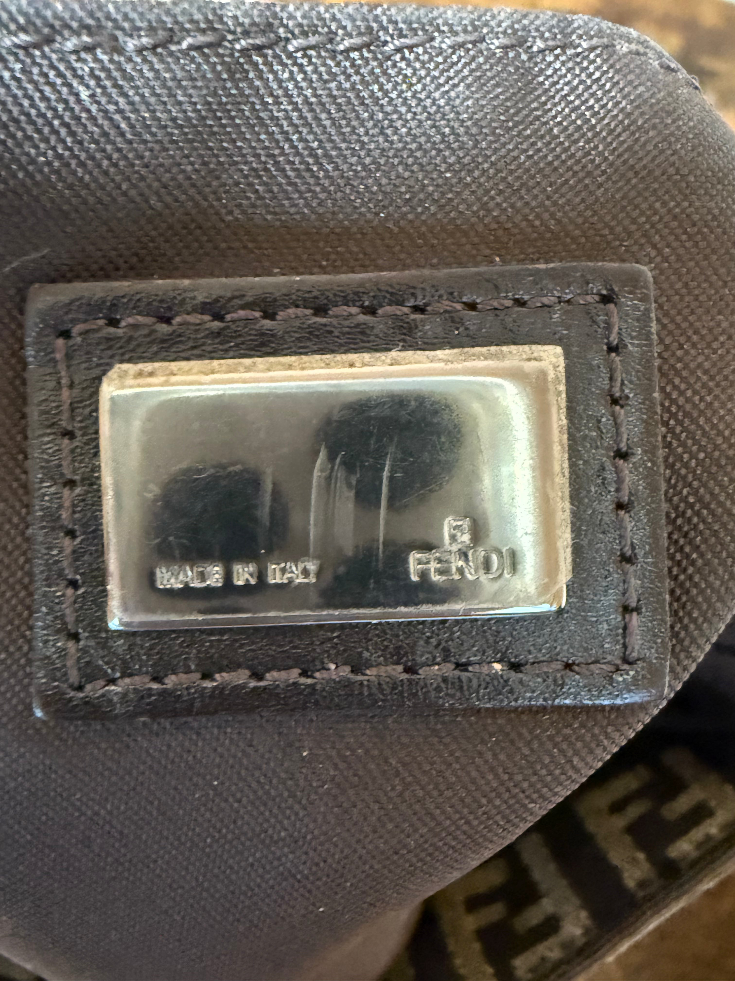 Fendi Zucca Canvas Flap Crossbody