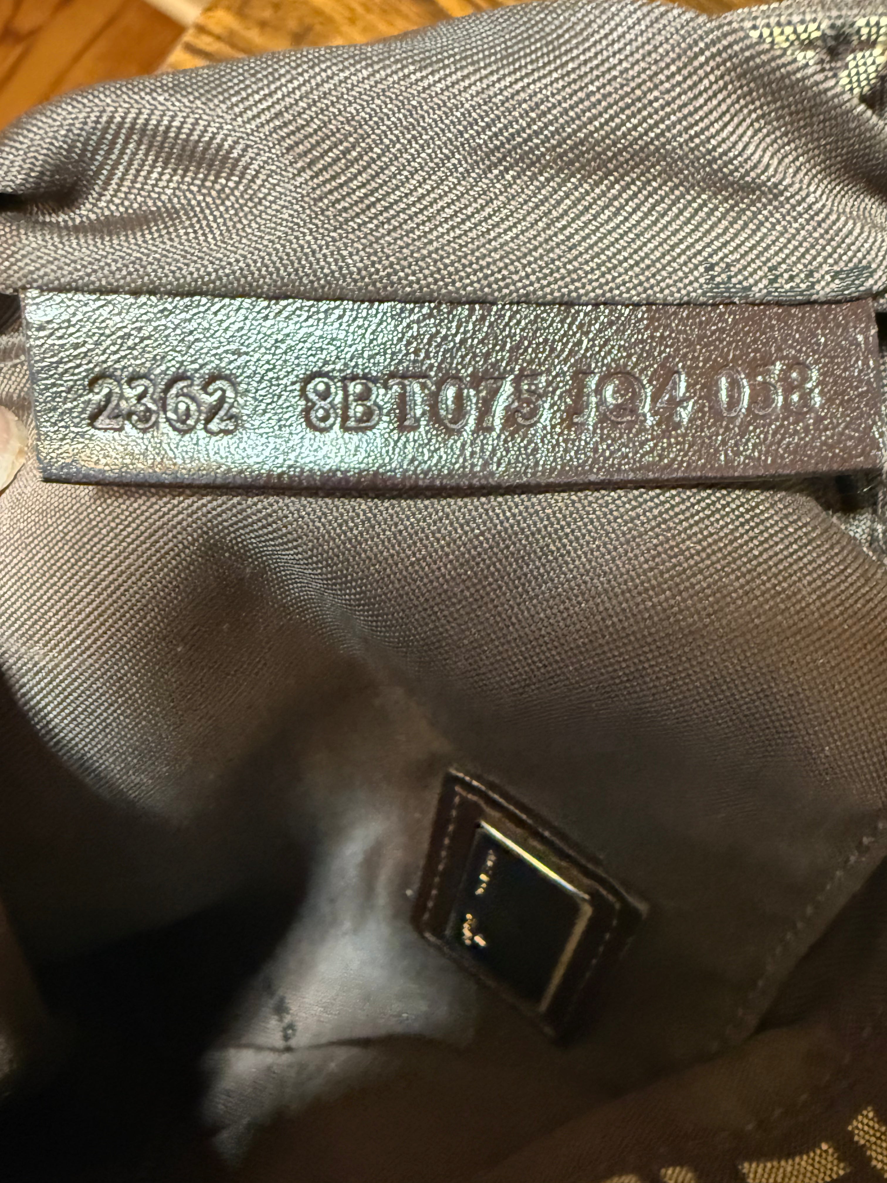 Fendi Zucca Canvas Flap Crossbody