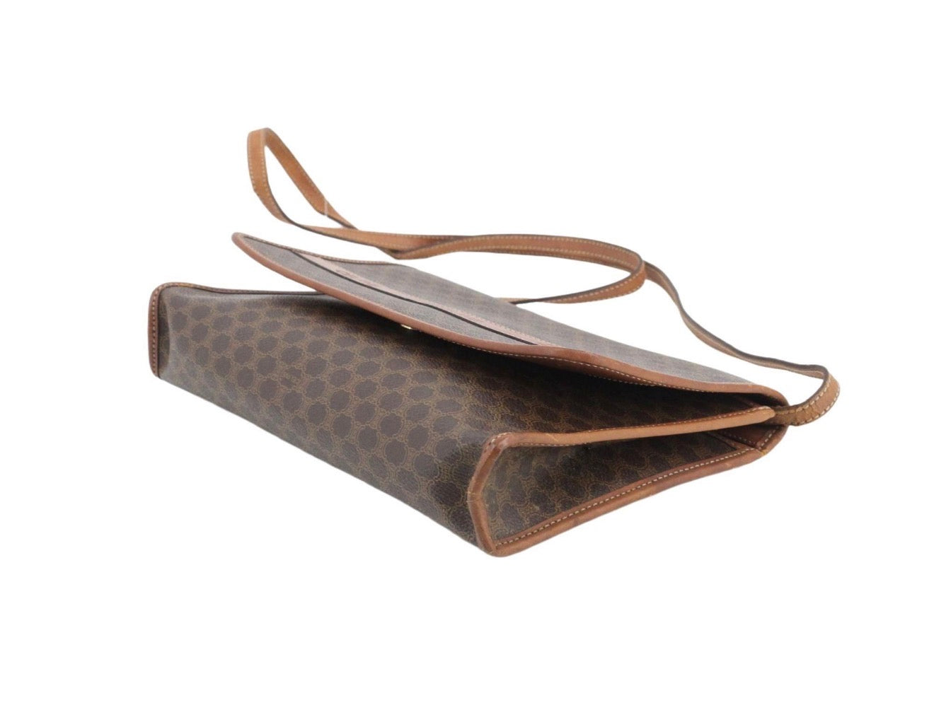 Celine Brown Macadam Crossbody bag