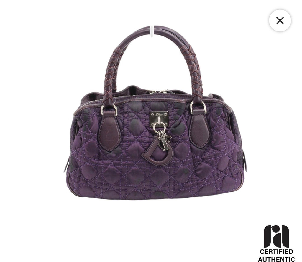 Christian Dior Cannage Purple Bag