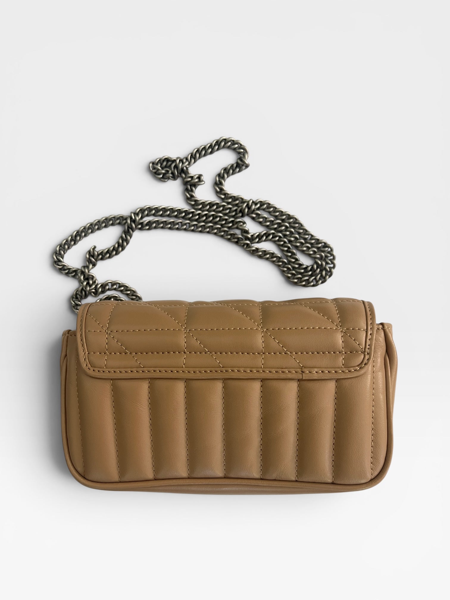 Gucci GG Marmont Mini Flap Bag – Nude/Tan Matelassé Leather