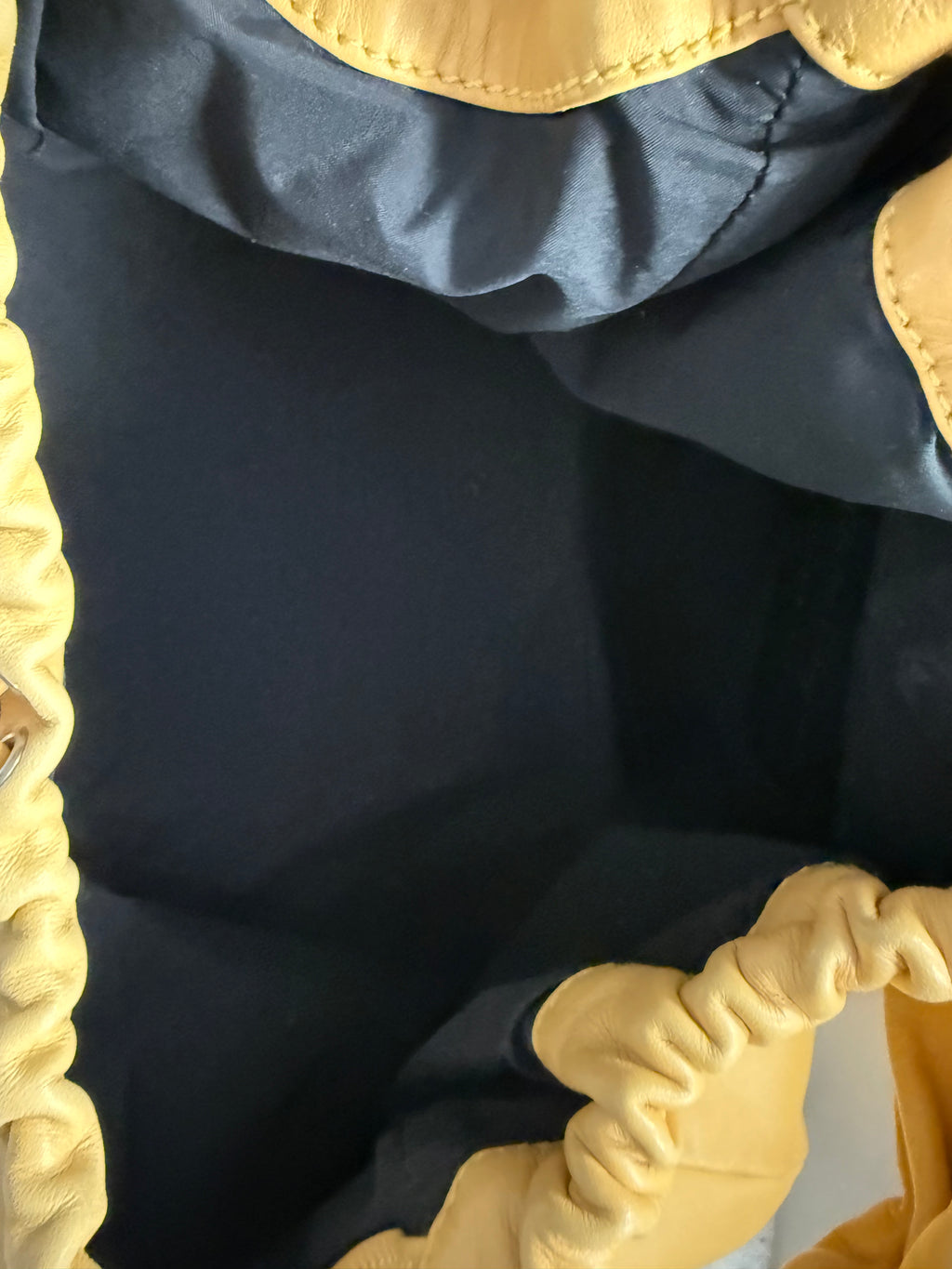 Ferragamo Yellow Leather Hobo Bag