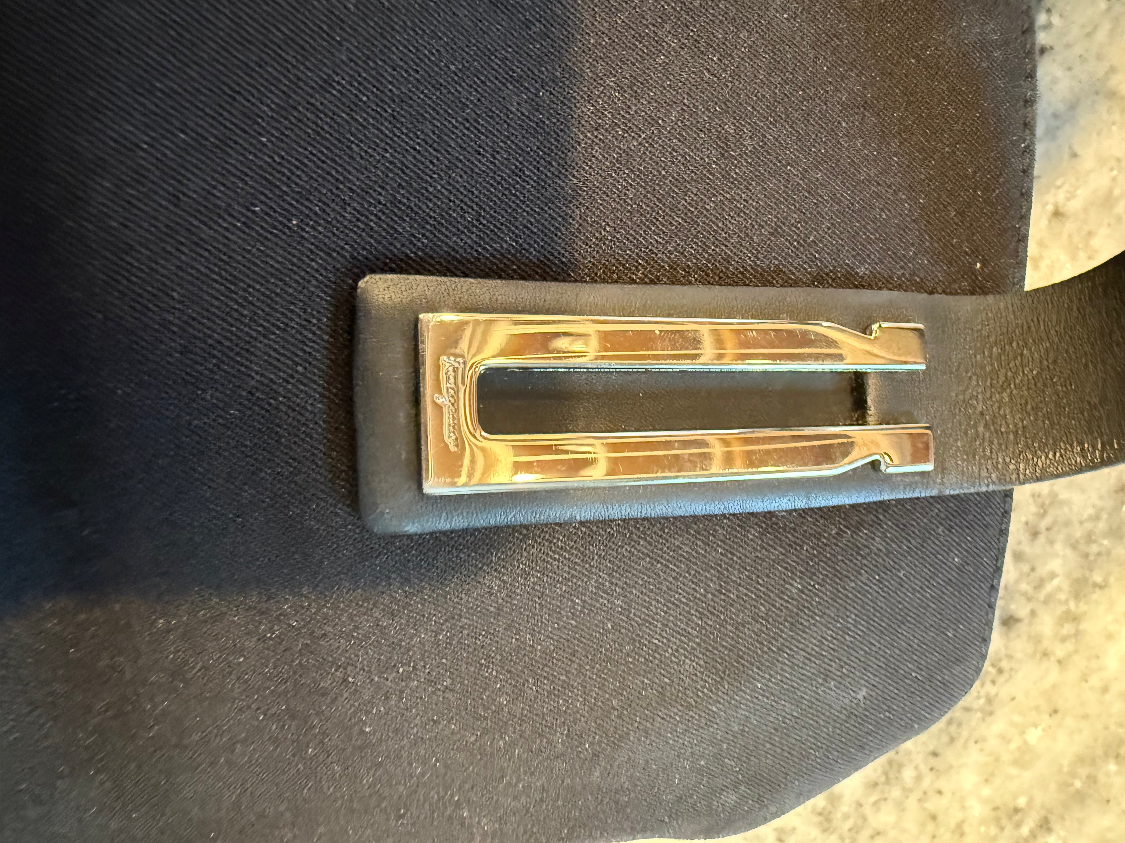 Ferragamo Black Nylon & Leather Top Handle Tote