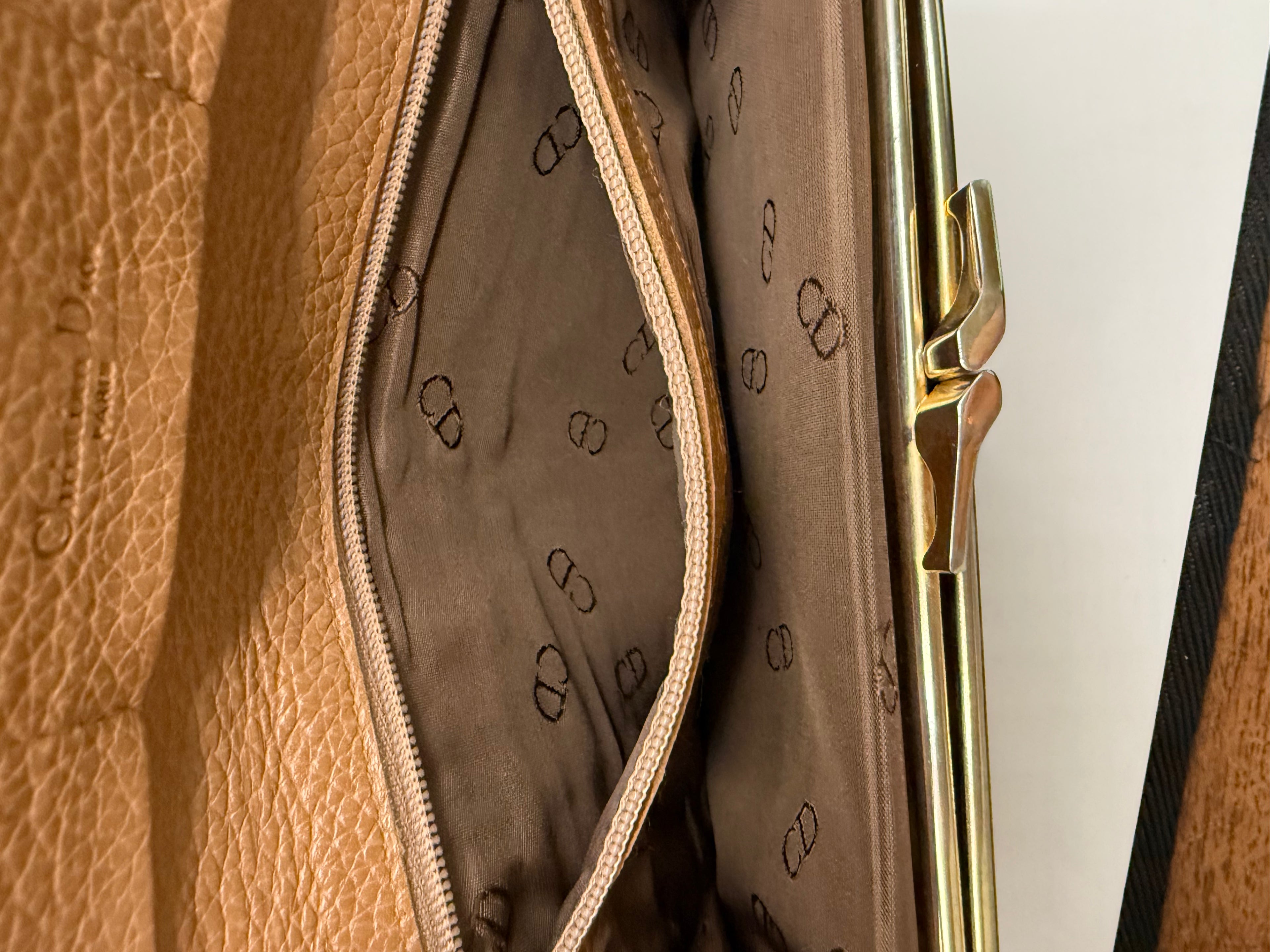 Christian Dior Vintage Honeycomb Long Wallet