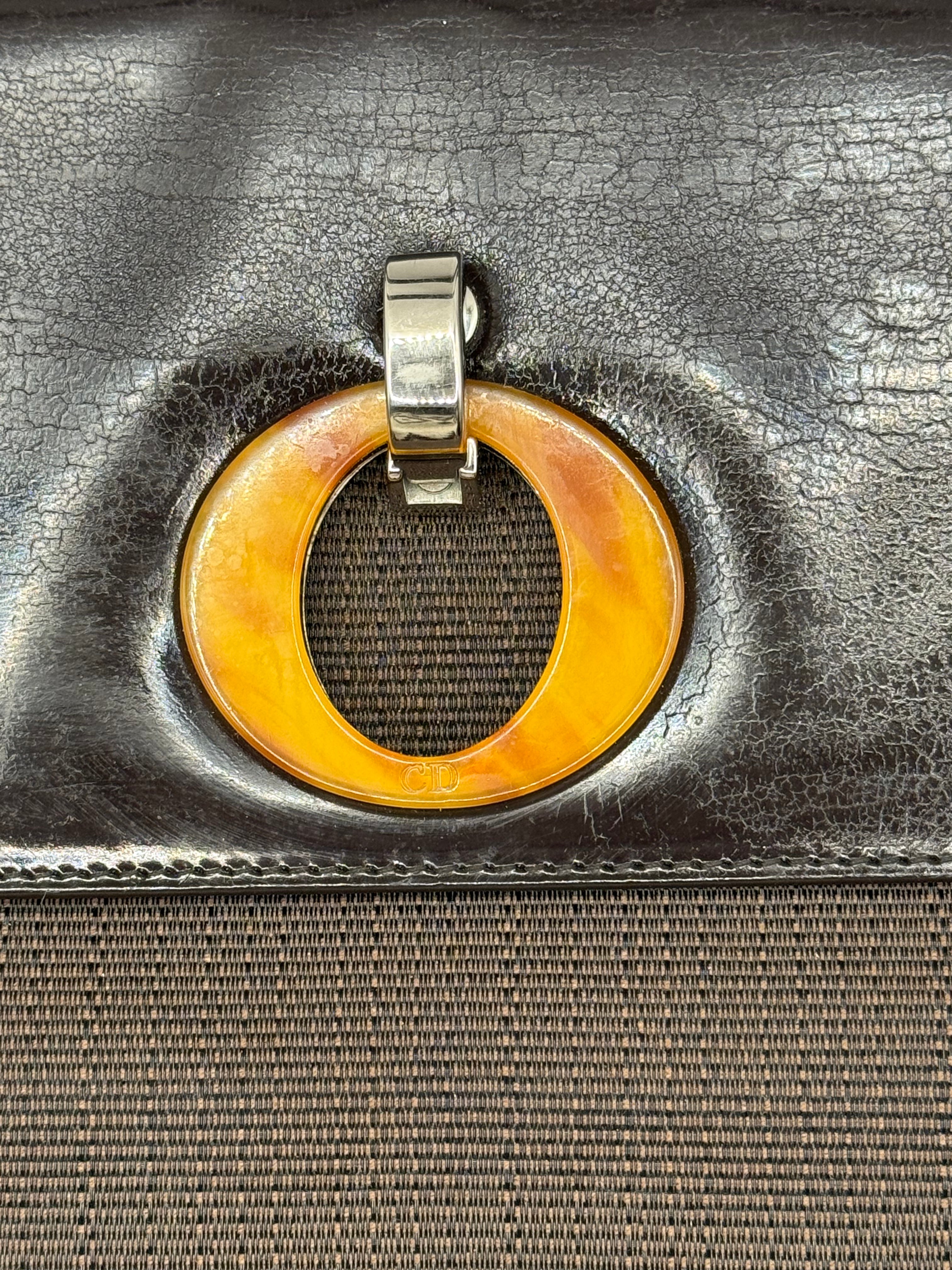 Christian Dior Paris Vintage Top Handle Tote