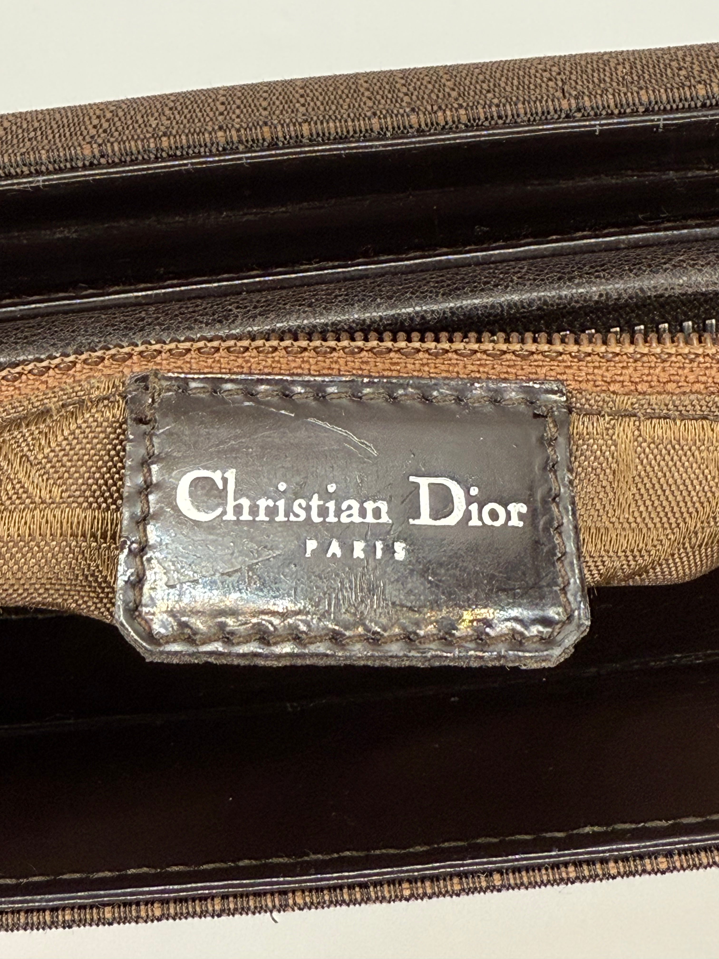 Christian Dior Paris Vintage Top Handle Tote