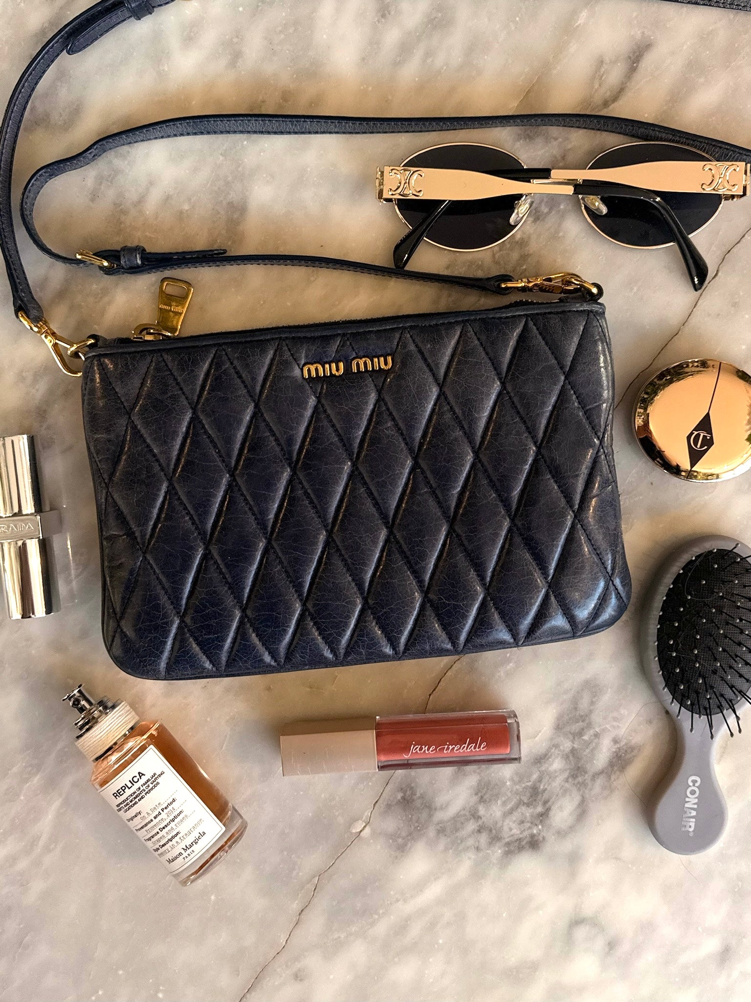 Miu Miu Navy Crossbody