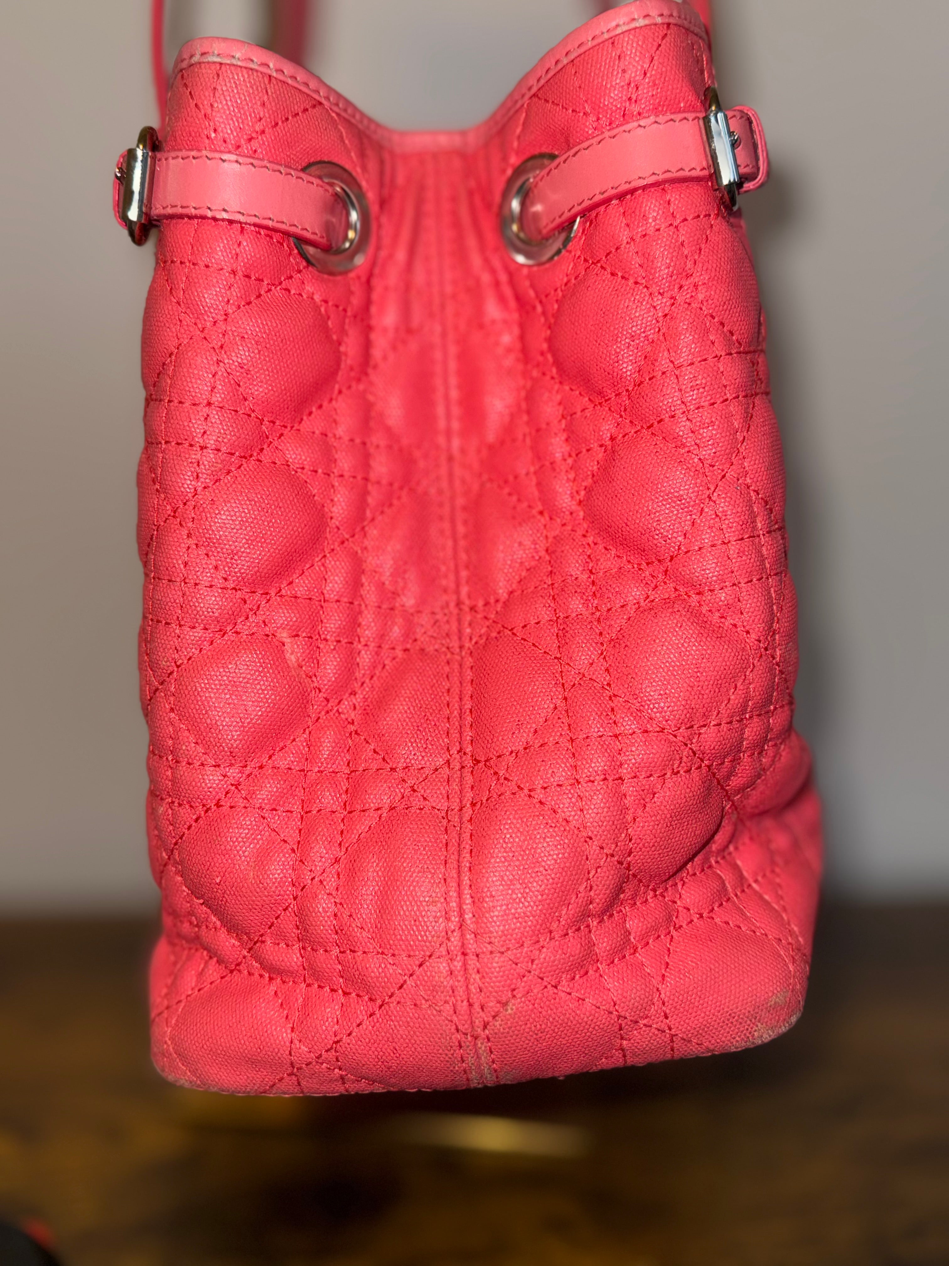 Christian Dior Paris Panarea Cannage Lady Tote Bag