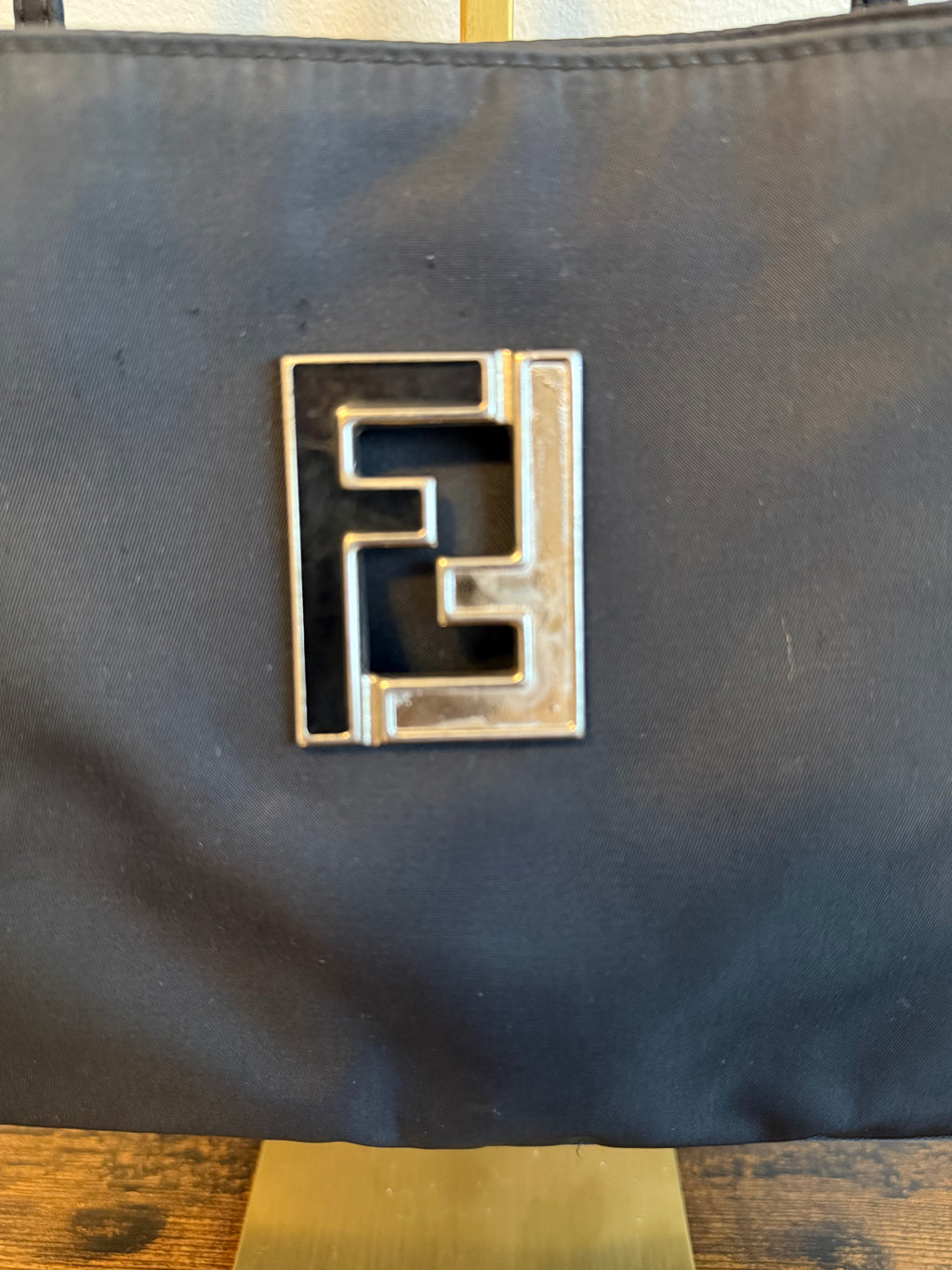 Fendi Black Nylon Shoulder Bag