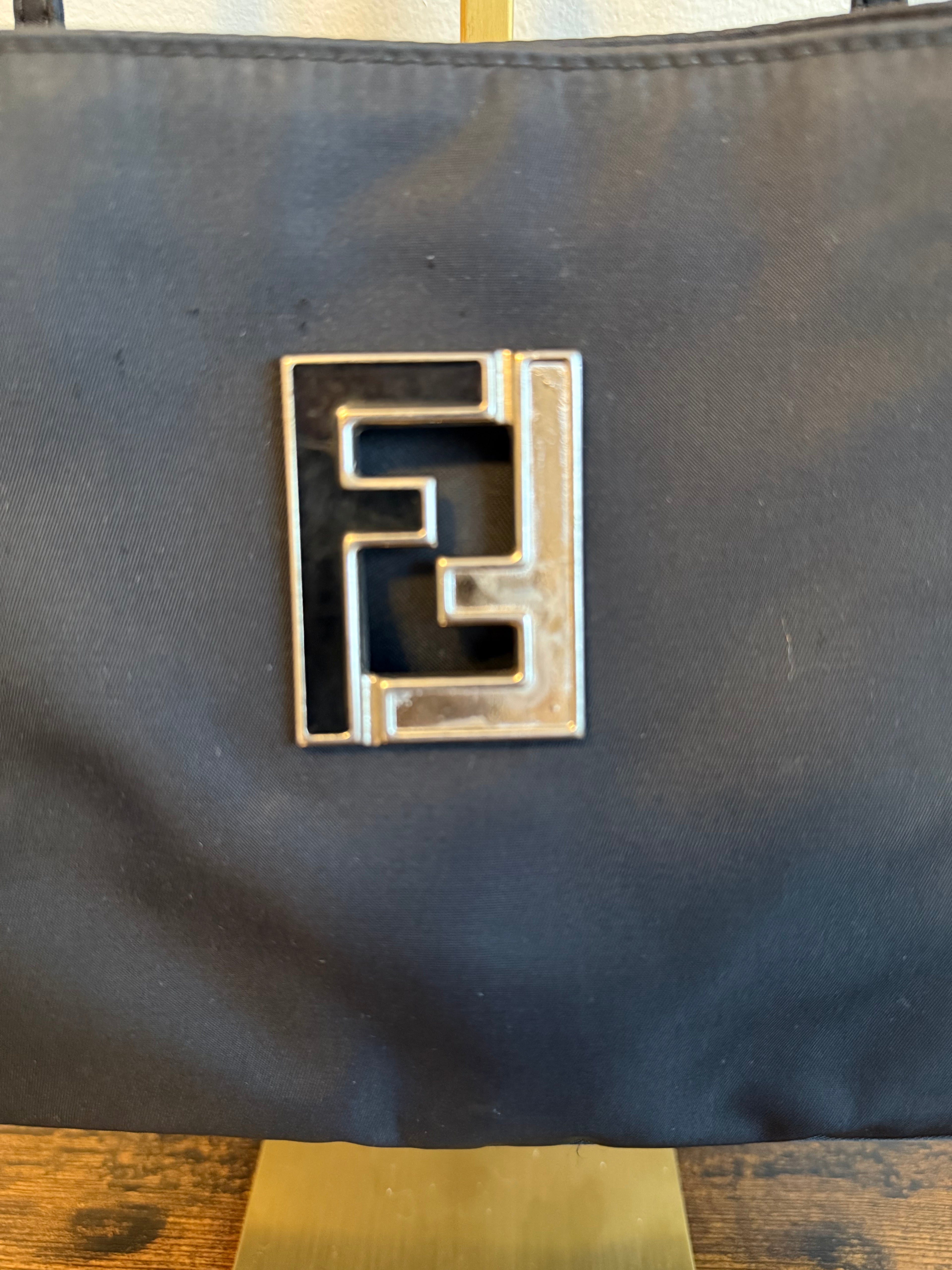 Fendi Black Nylon Shoulder Bag