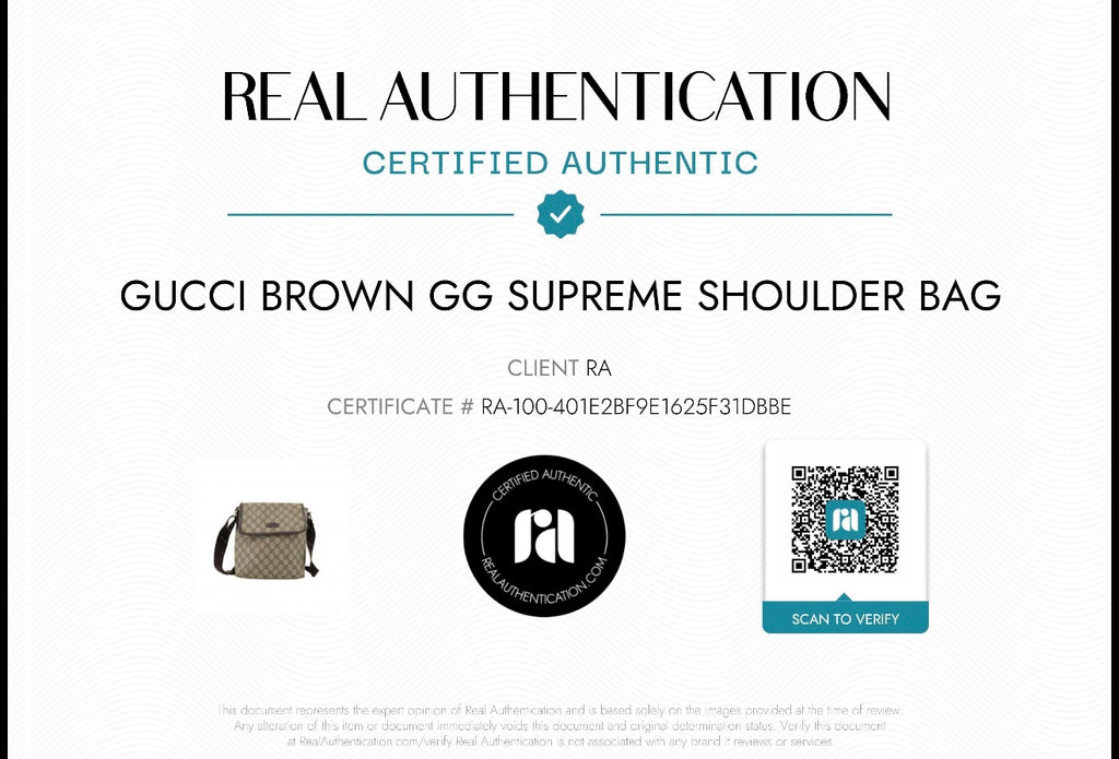 Gucci GG Canvas Messenger Bag – Brown Leather Trim