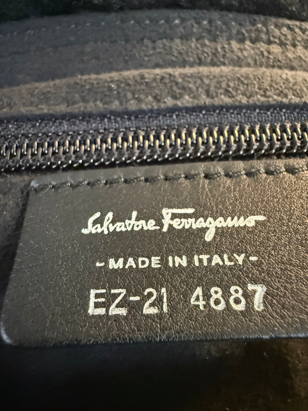 Salvatore Ferragamo Black Shearling & Leather Gancini Mini Shoulder Bag