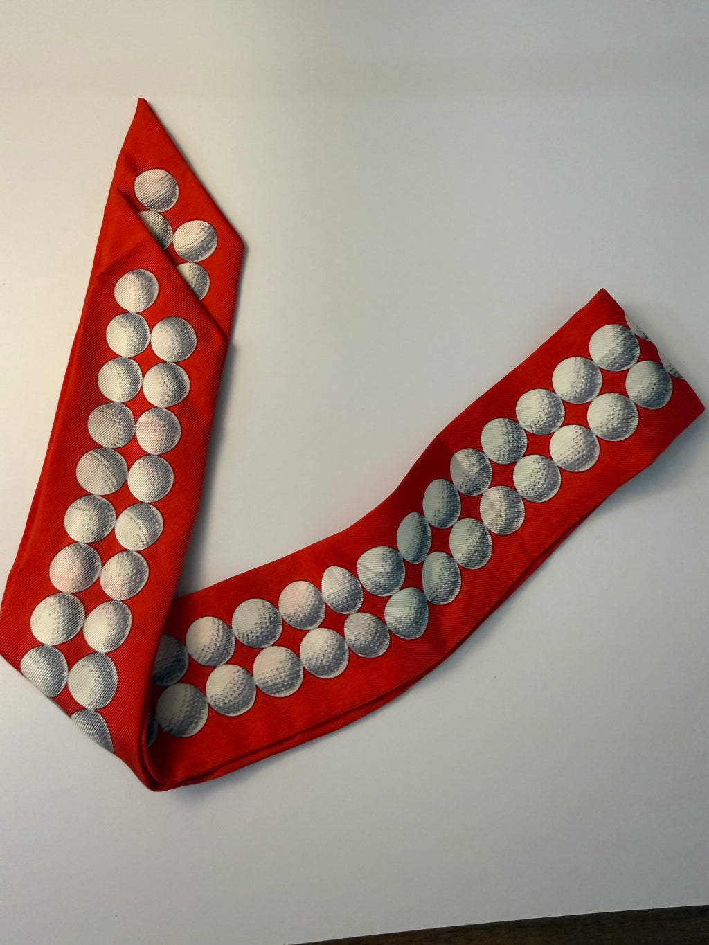 Hermès "Balles de Golf" Silk Twilly