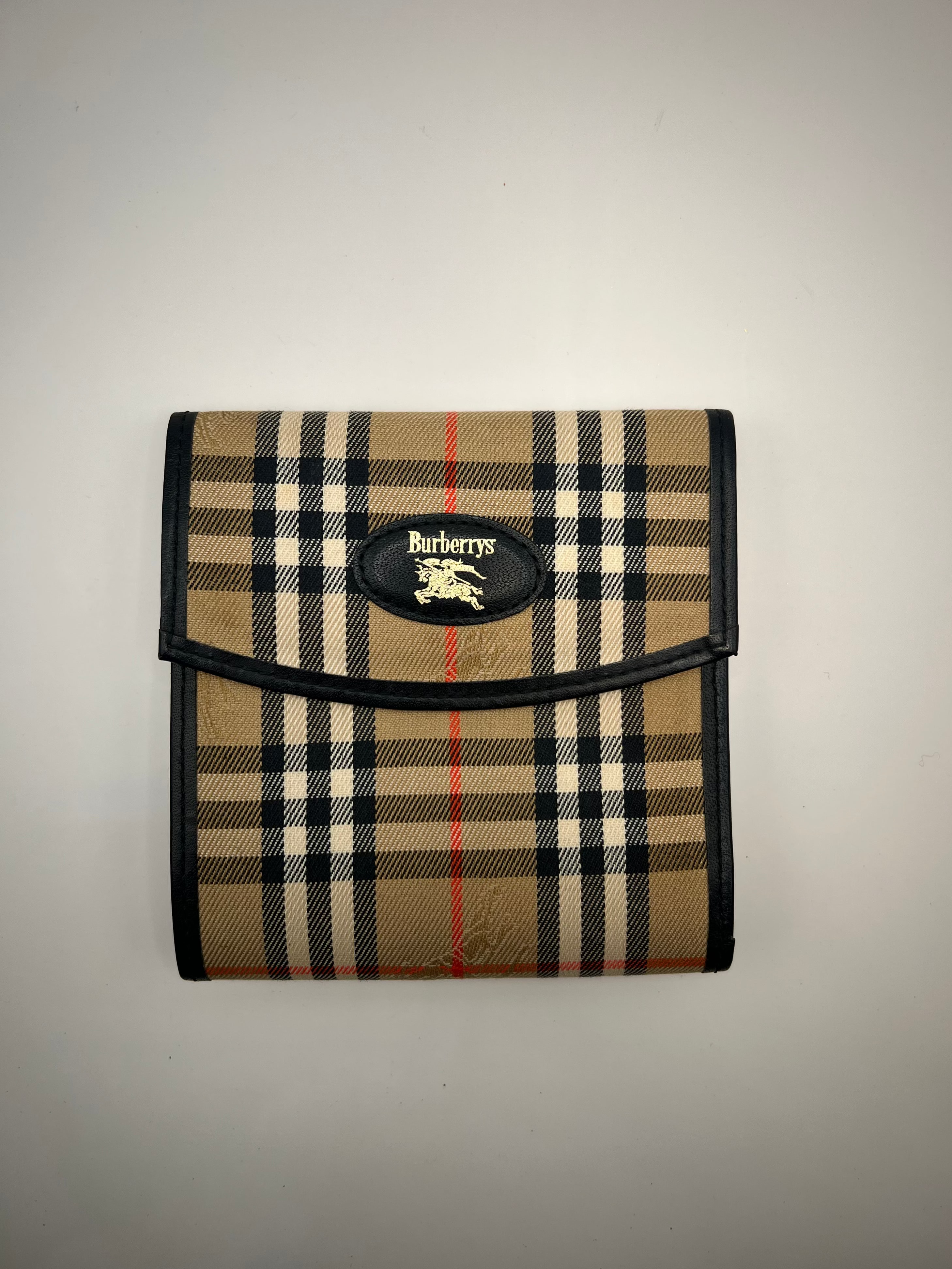 Burberry Vintage Nova Check Tri-Fold Wallet