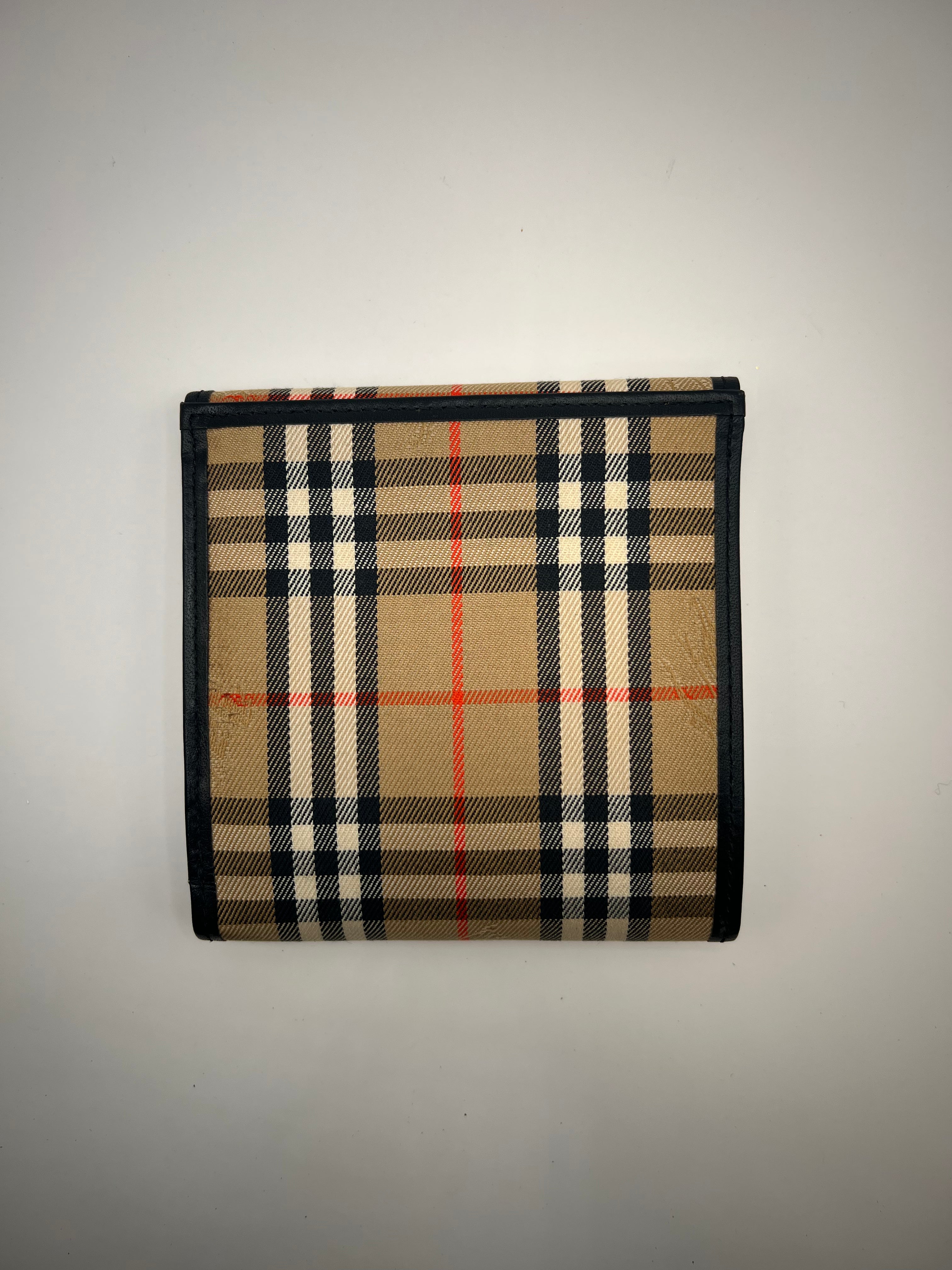 Burberry Vintage Nova Check Tri-Fold Wallet
