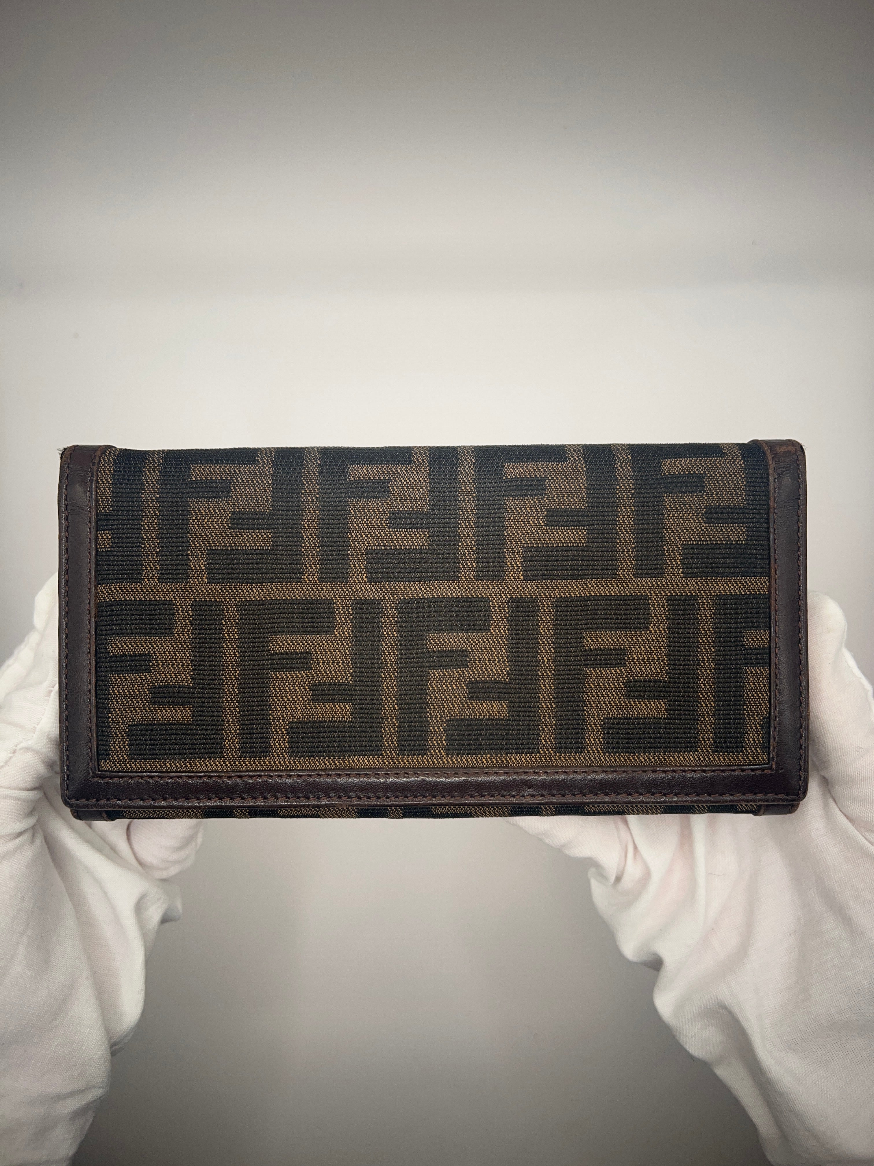 Fendi Zucca Continental Wallet