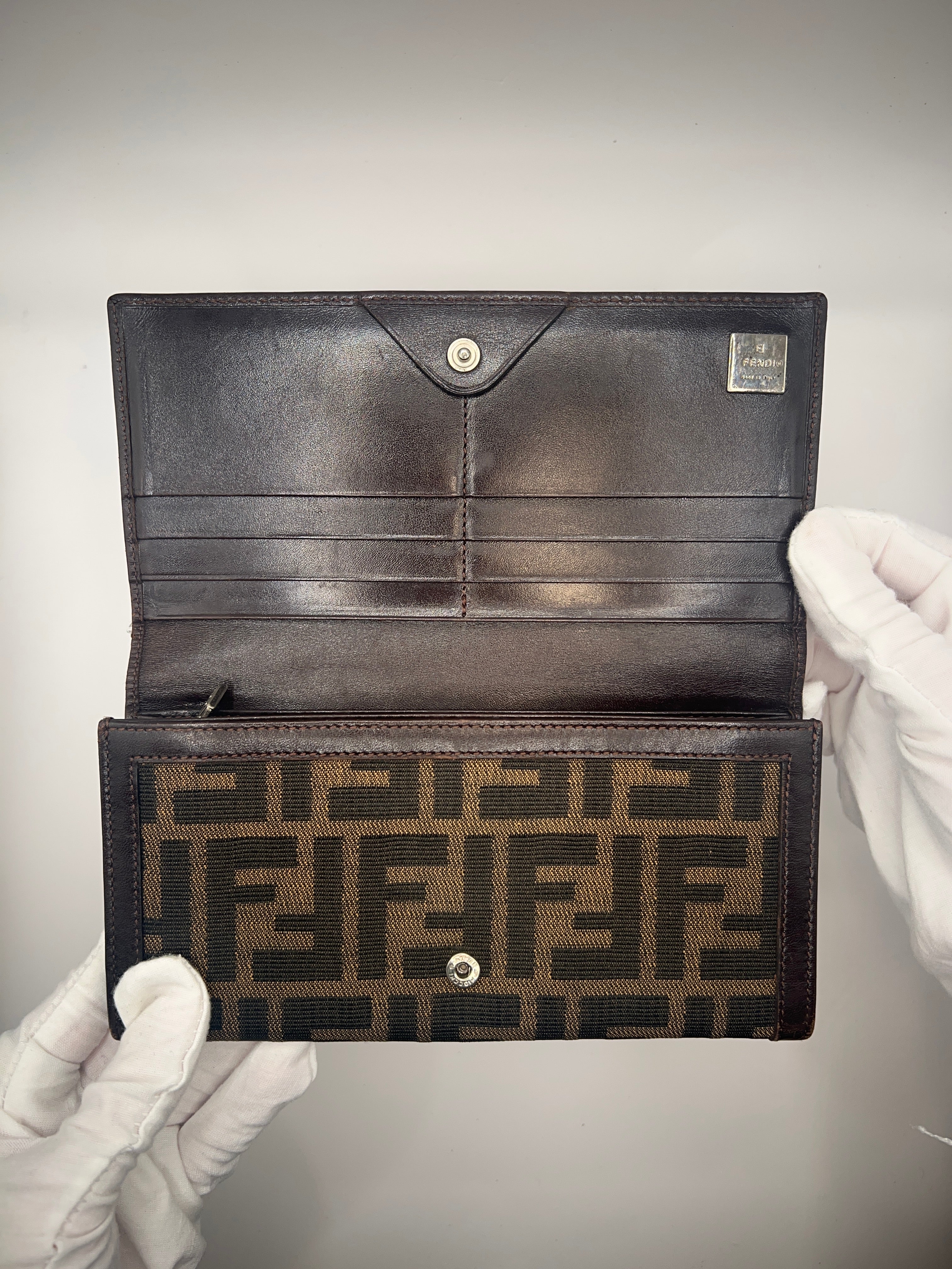 Fendi Zucca Continental Wallet