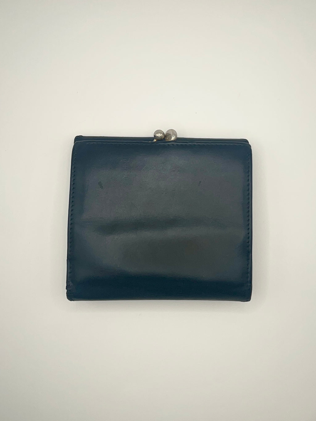 Salvatore Ferragamo Black Leather Gancini Wallet
