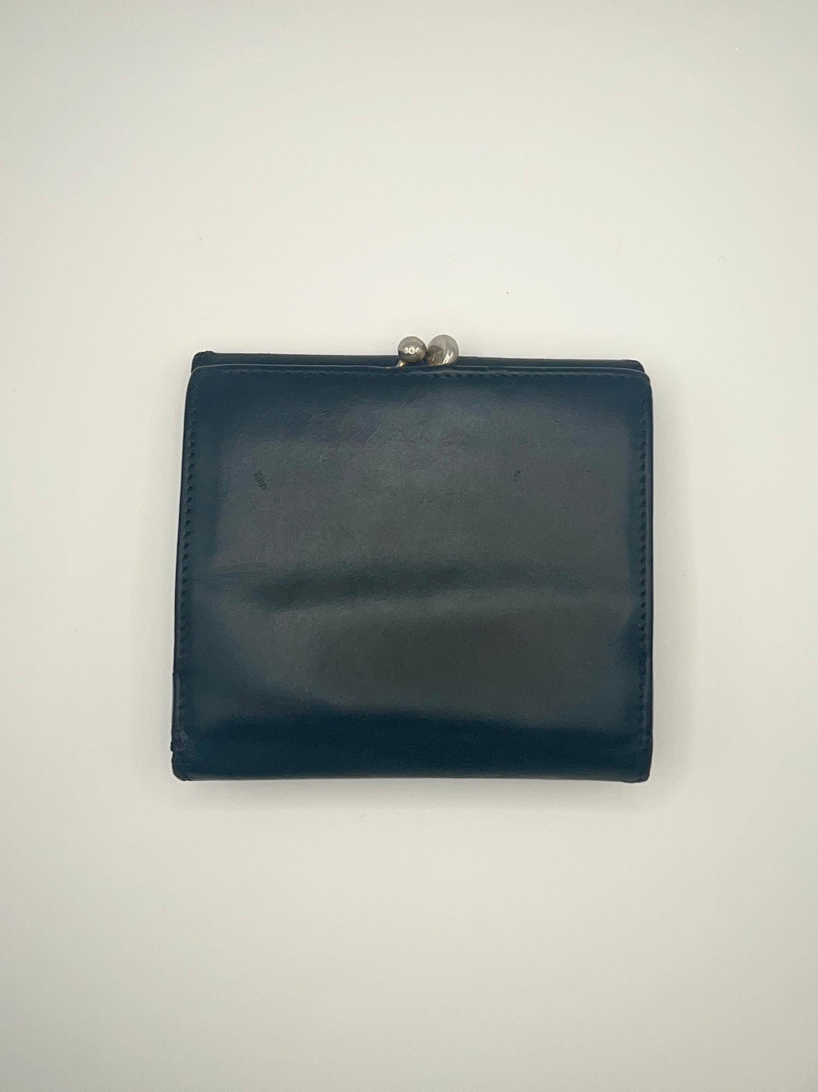 Salvatore Ferragamo Black Leather Gancini Wallet