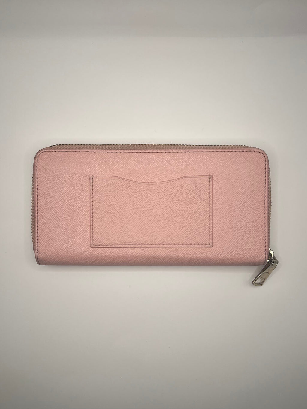 Coach Pink Pebbled Leather Zip Around Wallet