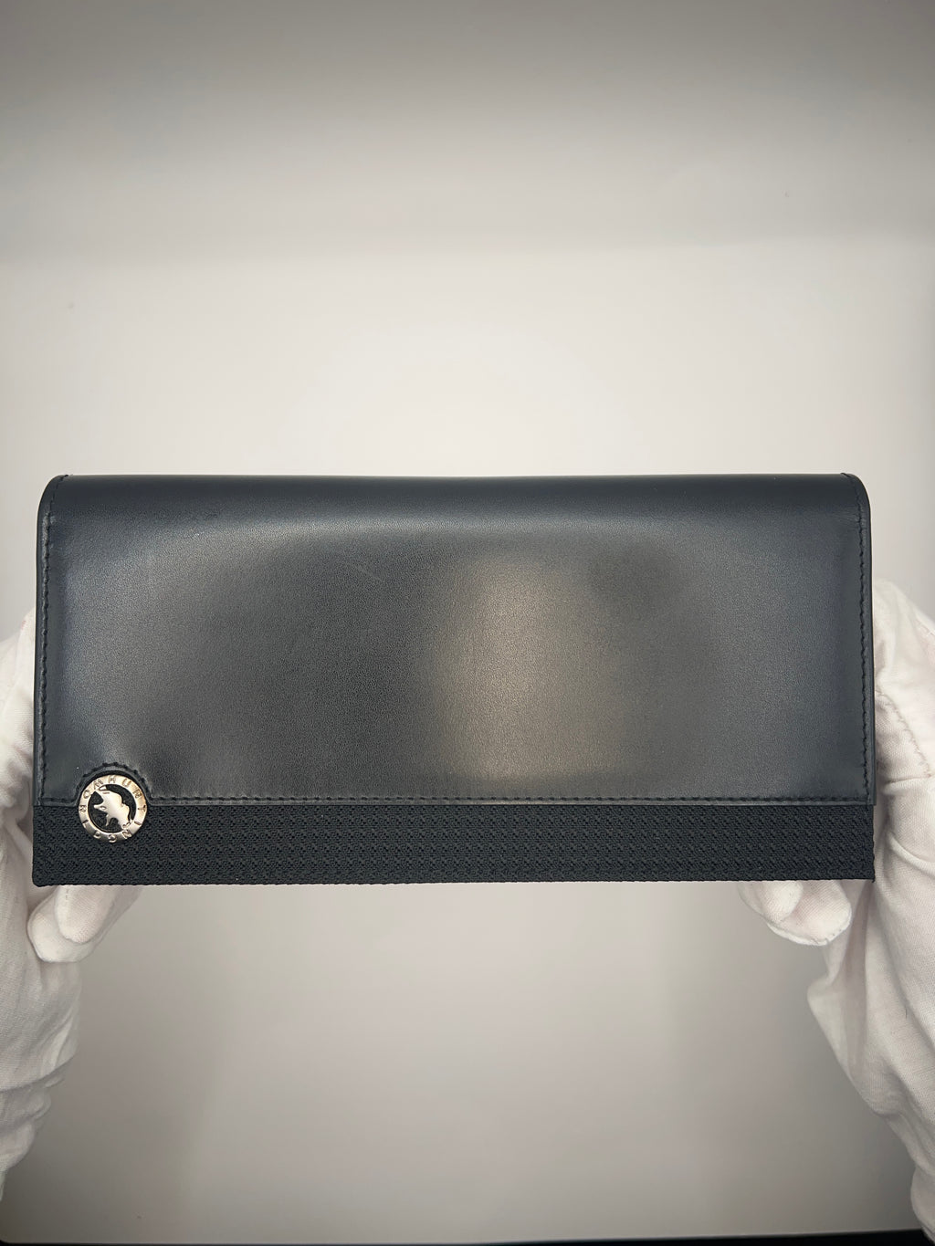 Hunting World Black Leather Continental Wallet