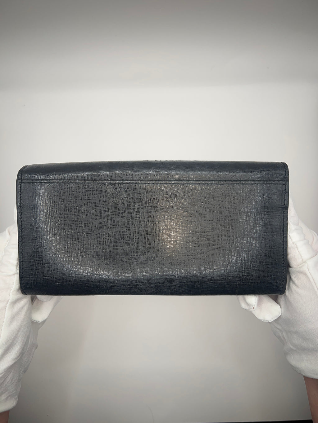 Furla Black Saffiano Leather Continental Wallet