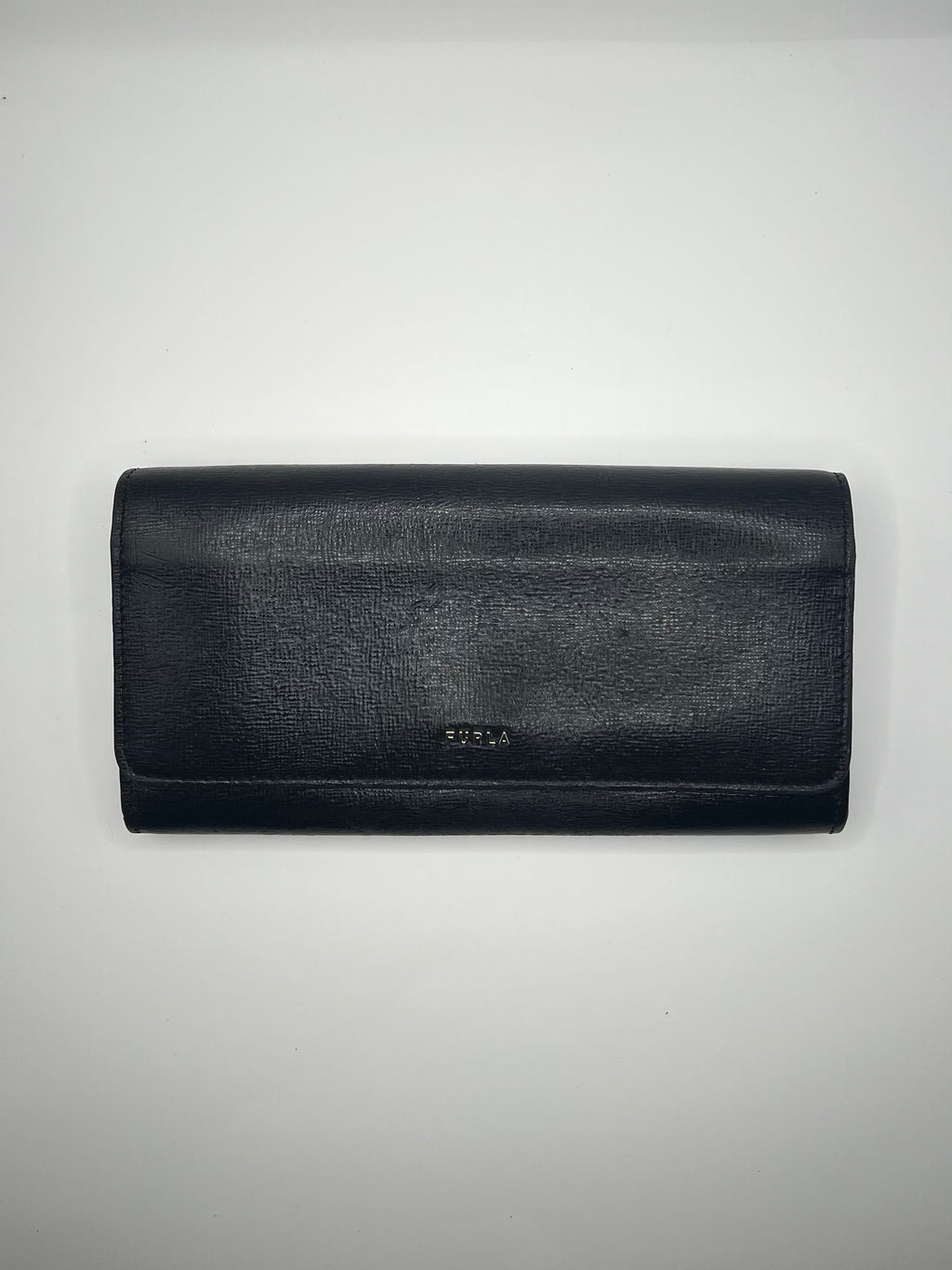 Furla Black Saffiano Leather Continental Wallet