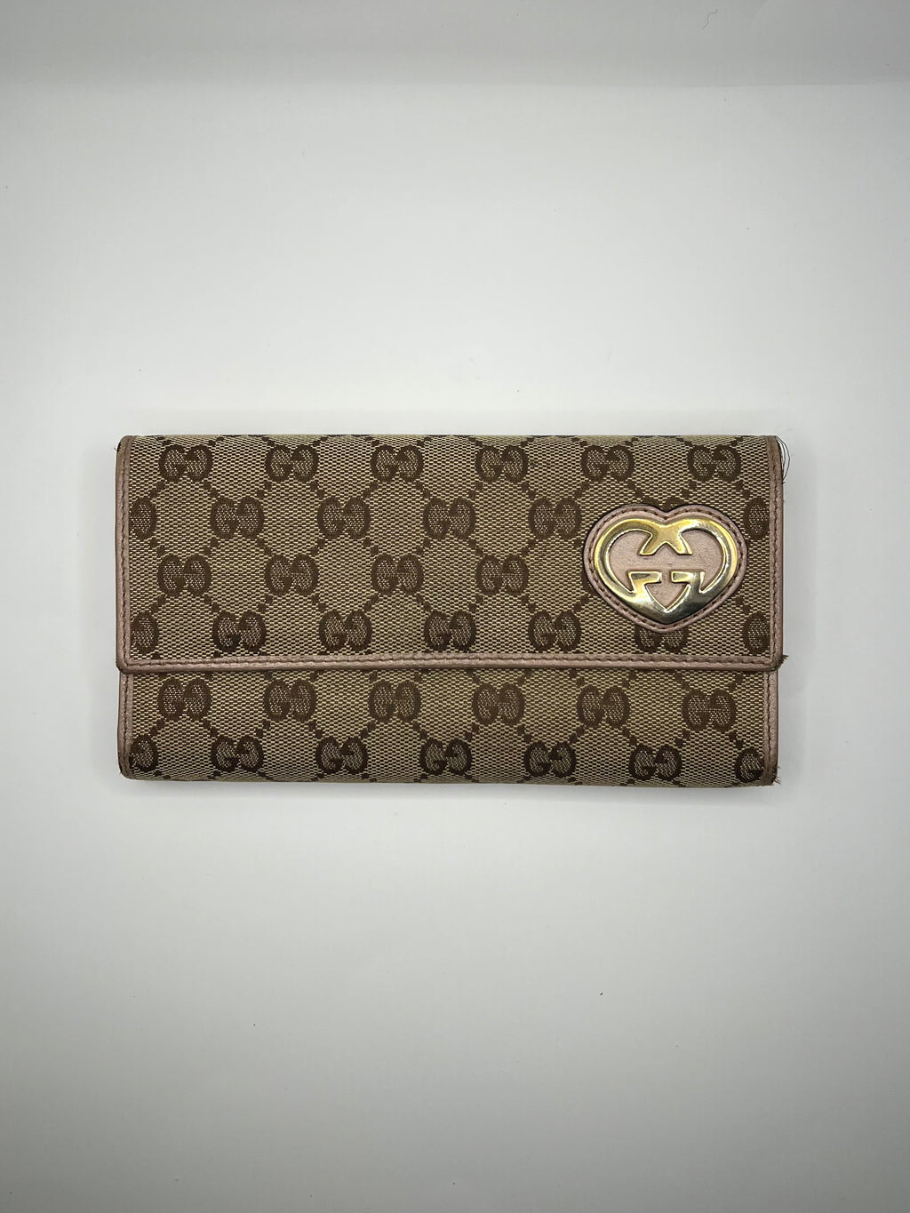 Gucci GG Canvas Heart Continental Wallet