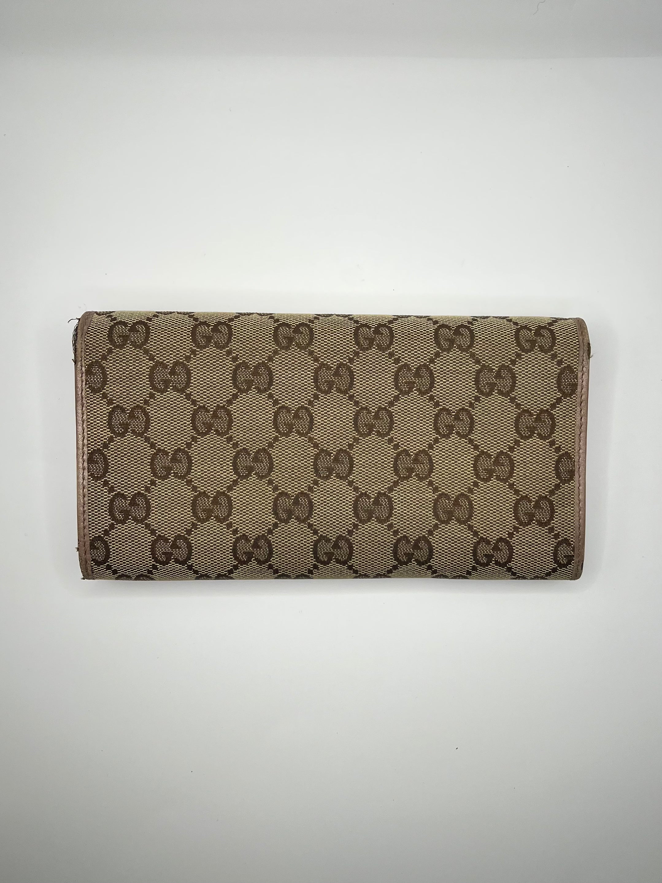 Gucci GG Canvas Heart Continental Wallet
