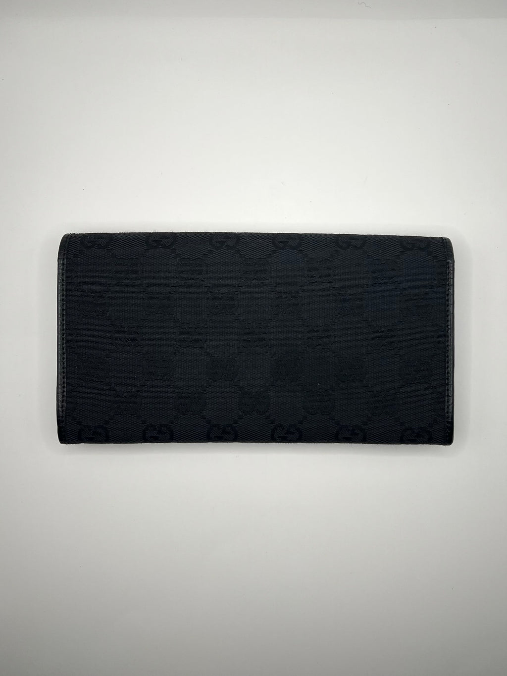 Gucci GG Canvas Bamboo Bar Wallet