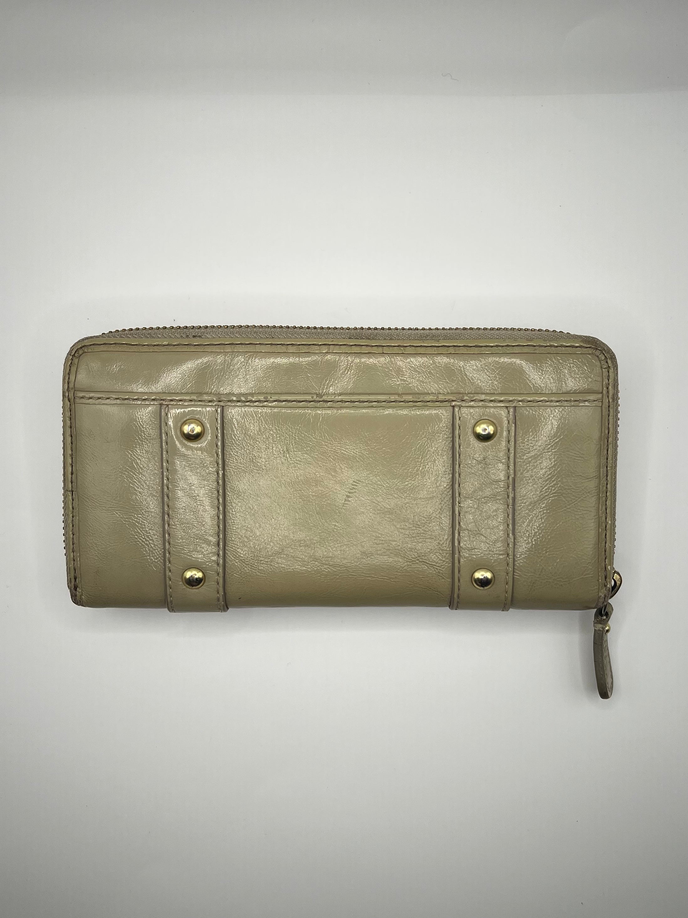 Coach Zoe Double Buckle Zip Around Wallet