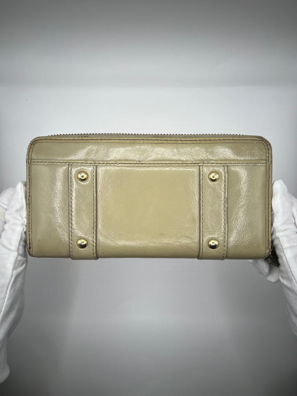 Coach Zoe Double Buckle Zip Around Wallet