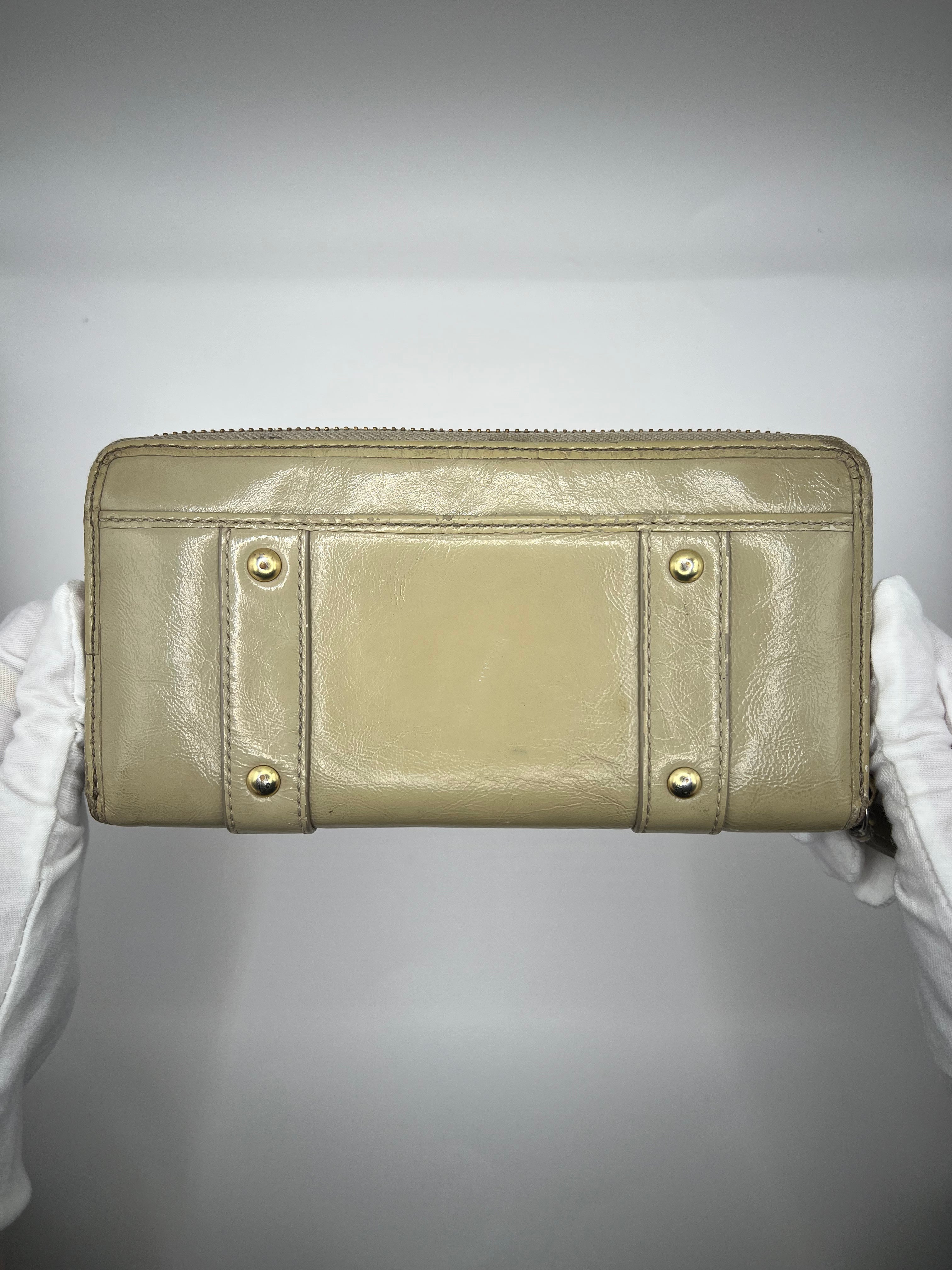 Coach Zoe Double Buckle Zip Around Wallet