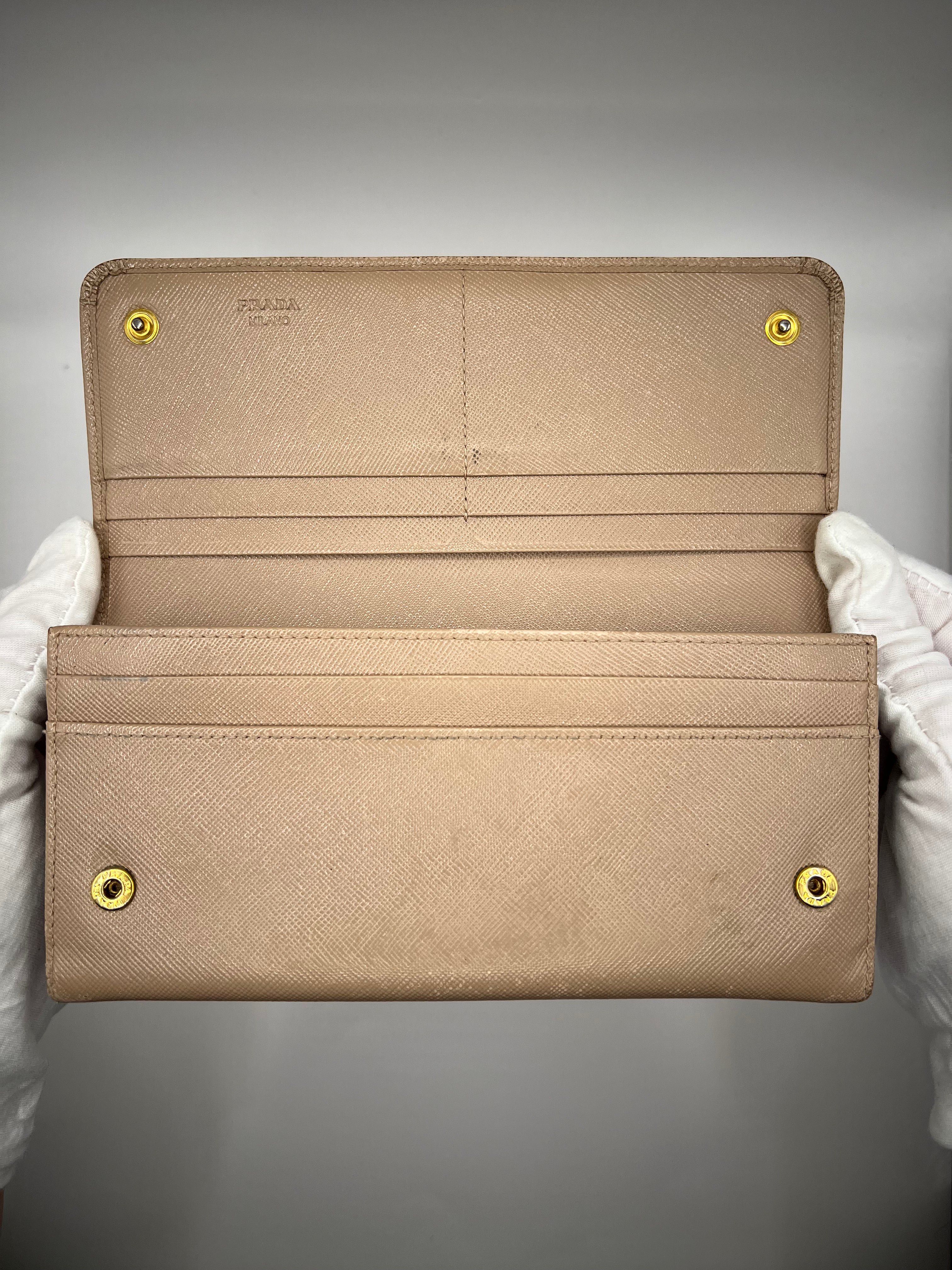 Prada Saffiano Bow Wallet