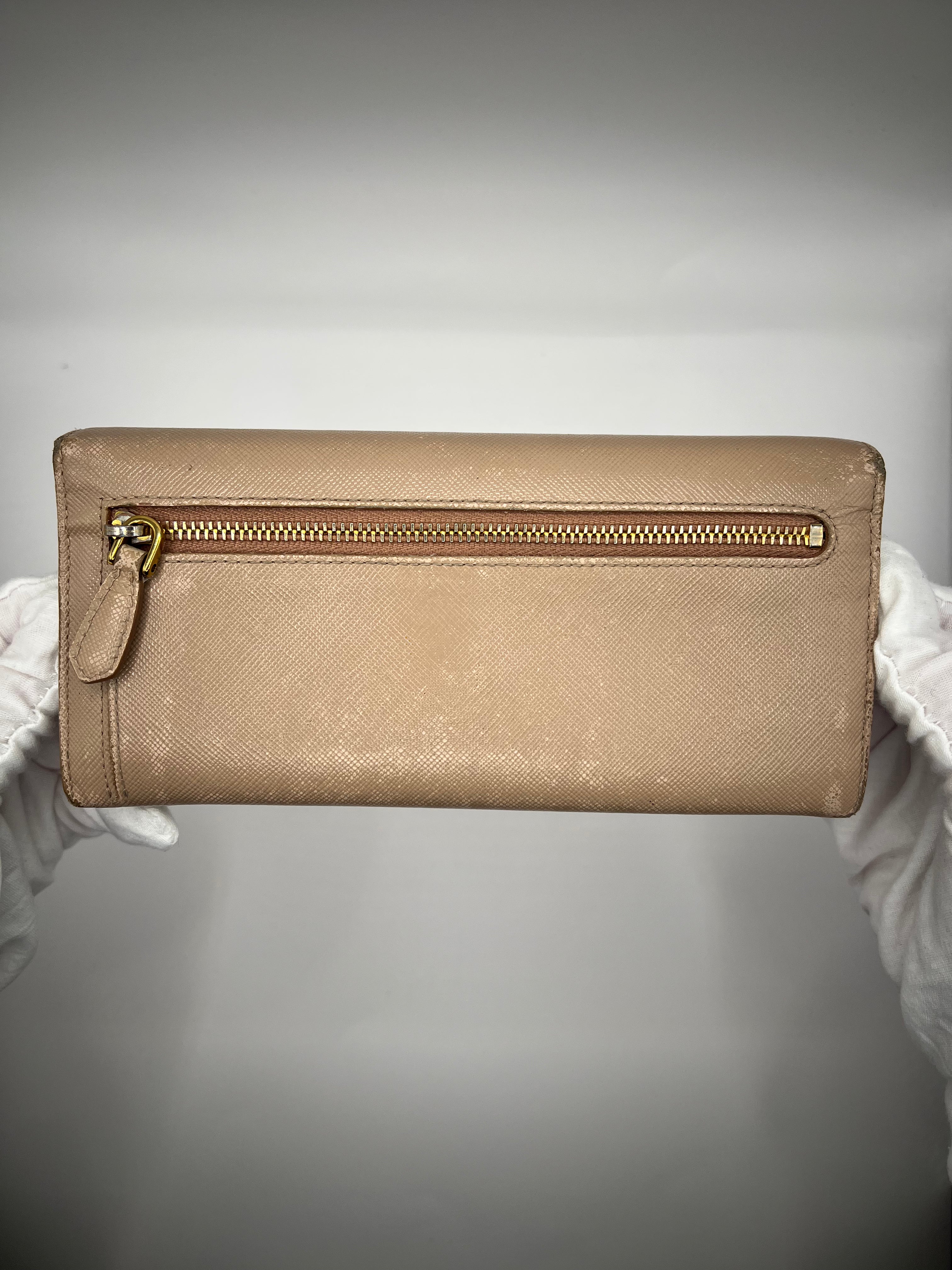 Prada Saffiano Bow Wallet