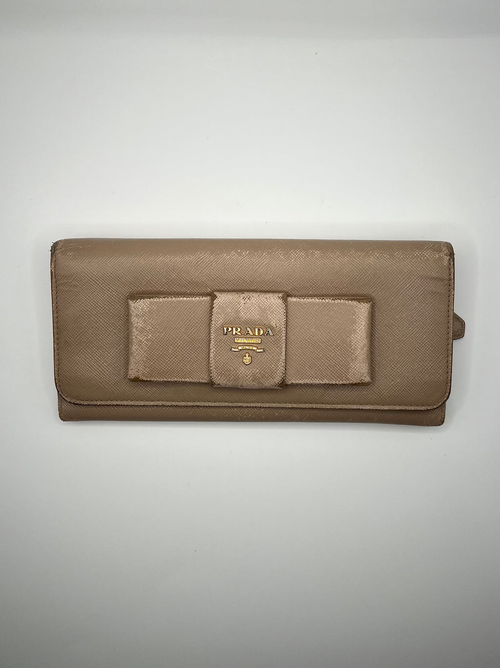 Prada Saffiano Bow Wallet