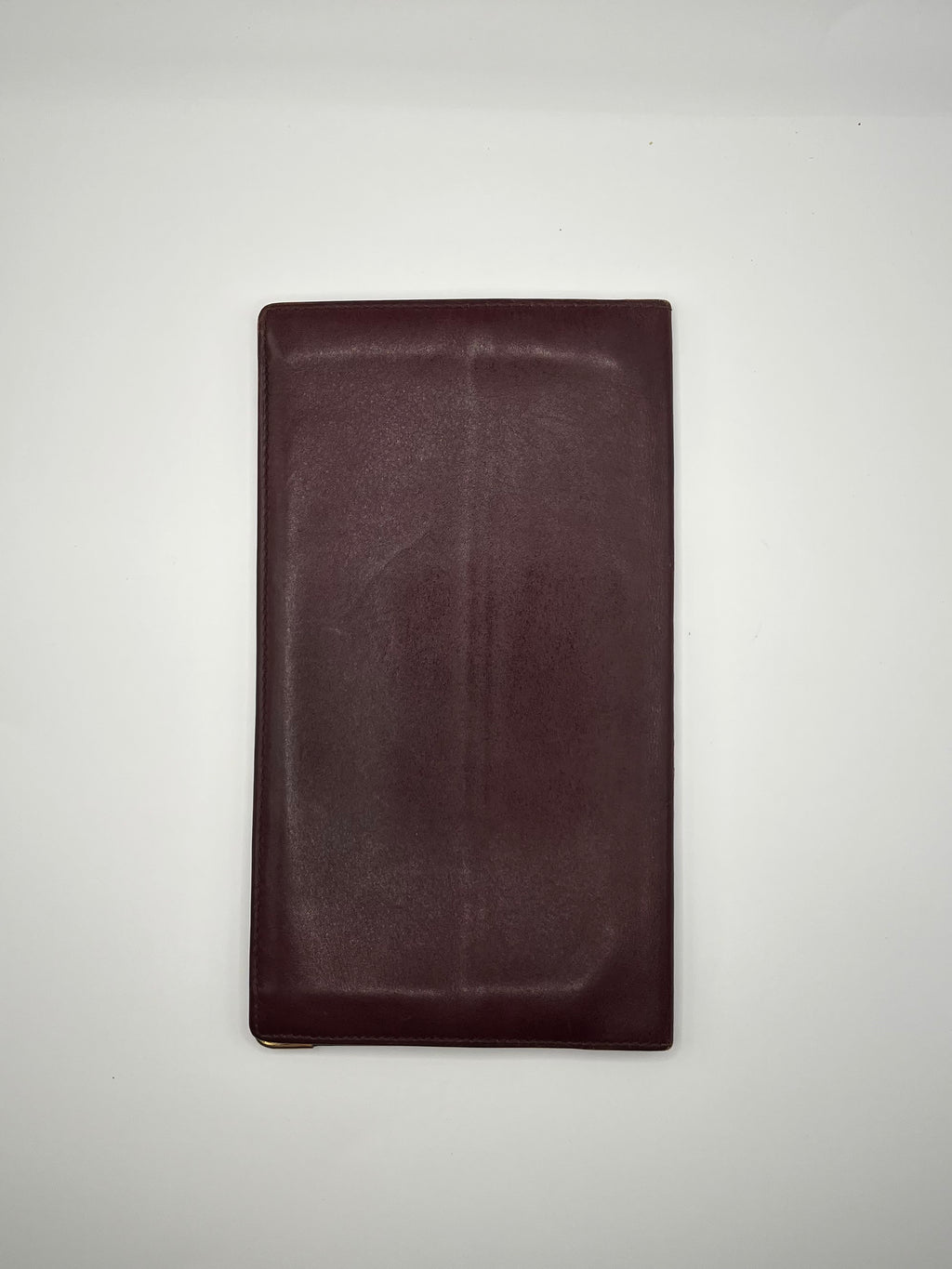 Cartier Burgundy Leather Card/Passport Holder