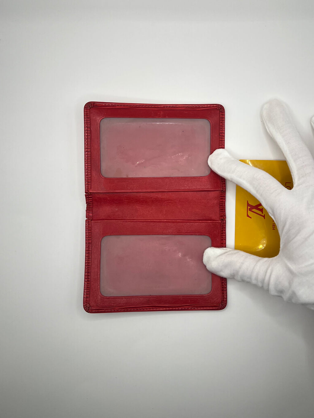 Louis Vuitton Red Epi Leather Card Holder