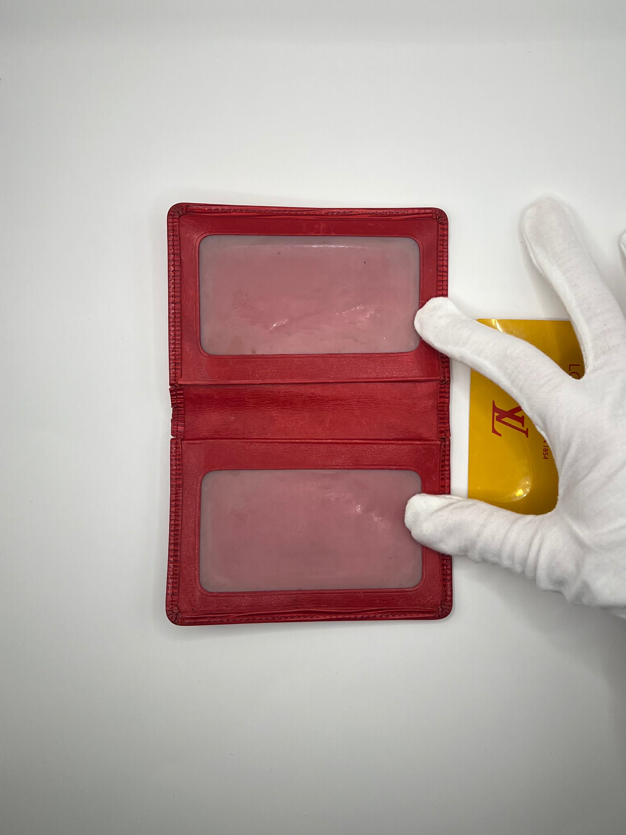 Louis Vuitton Red Epi Leather Card Holder
