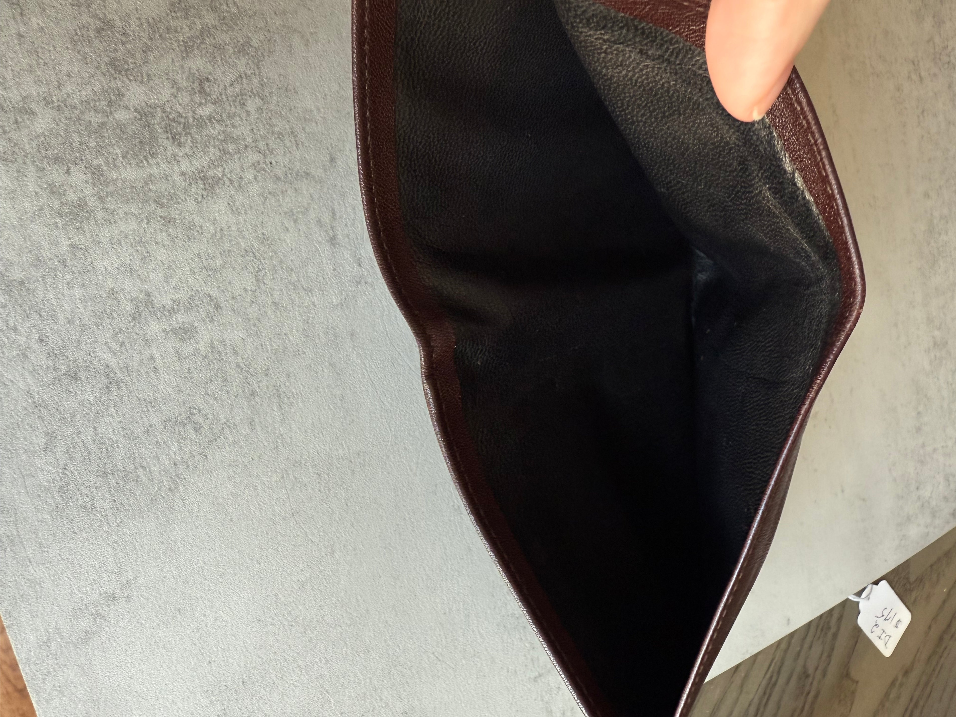 CÉLINE Carriage Logo Bifold Wallet – Brown Leather