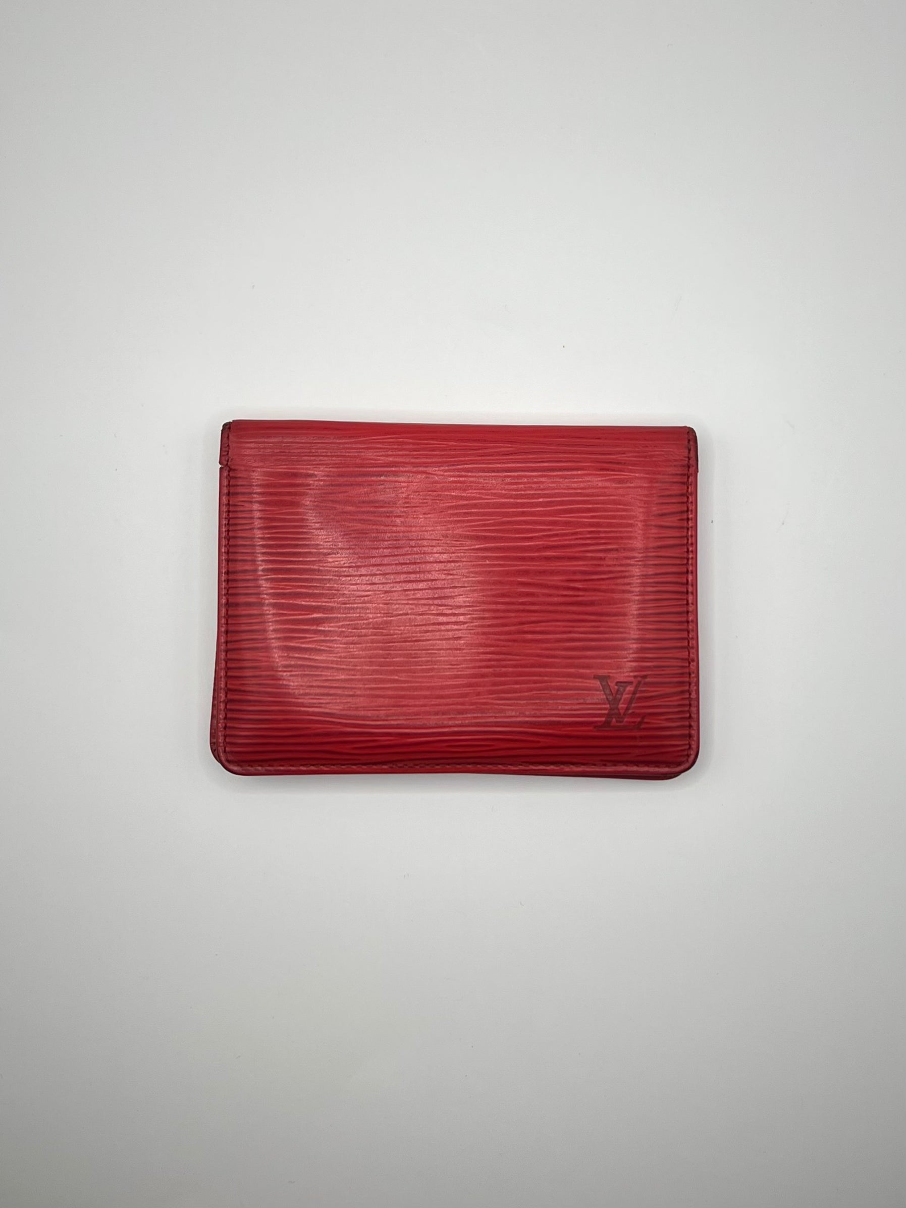 Louis Vuitton Red Epi Leather Card Holder