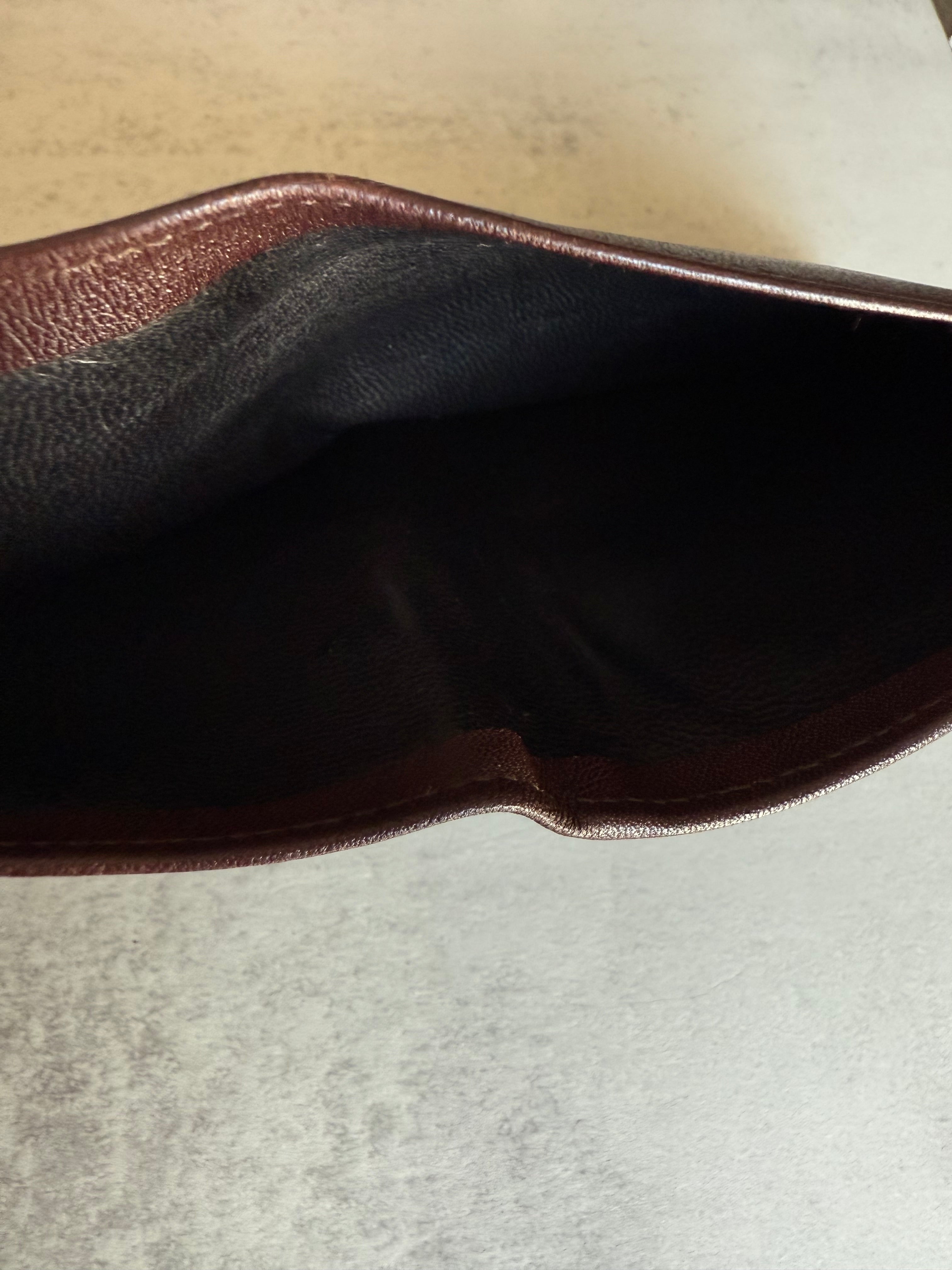 CÉLINE Carriage Logo Bifold Wallet – Brown Leather