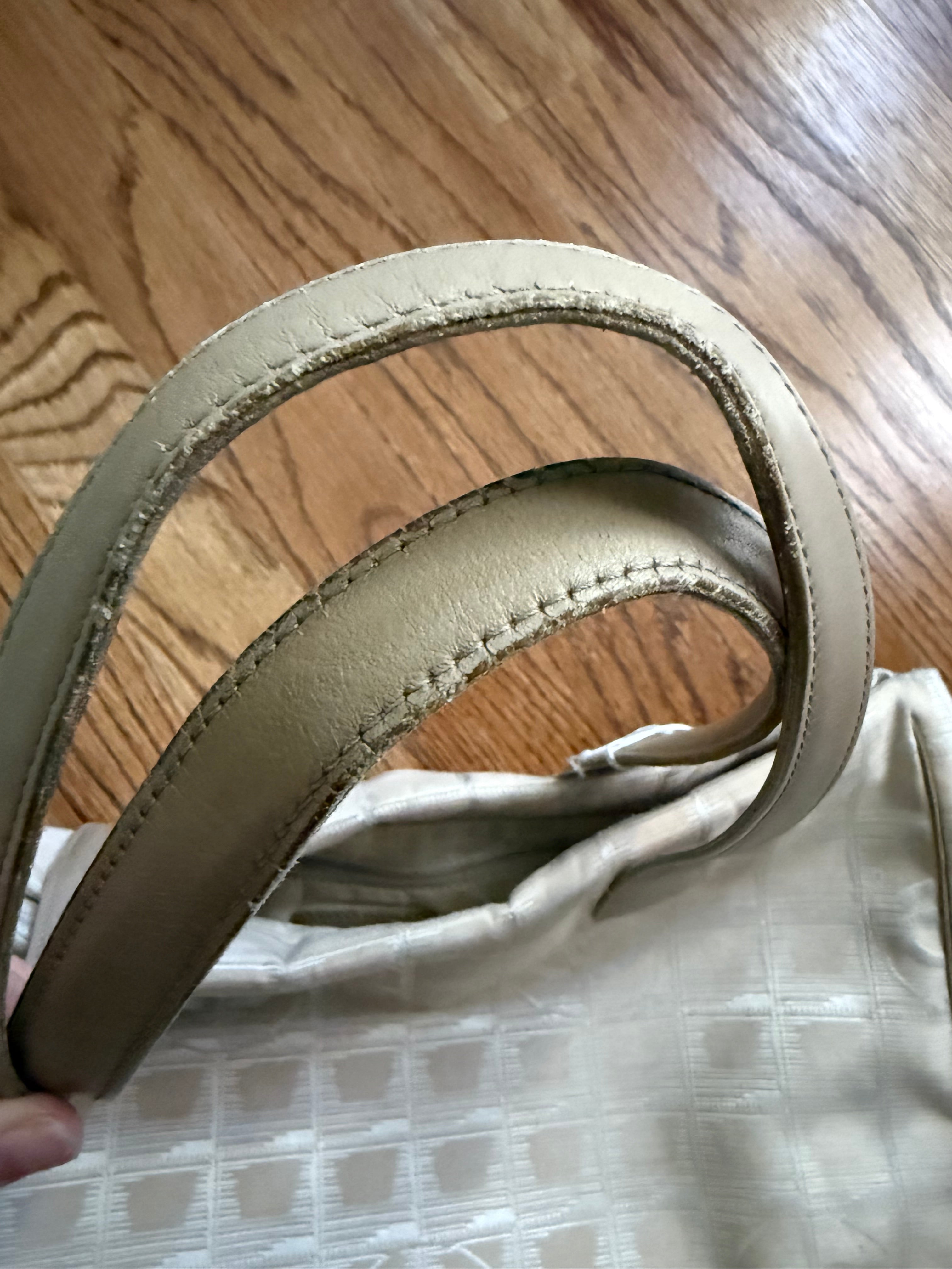 Chanel Travel Line Tote Bag – Beige Nylon Jacquard with Leather Trim