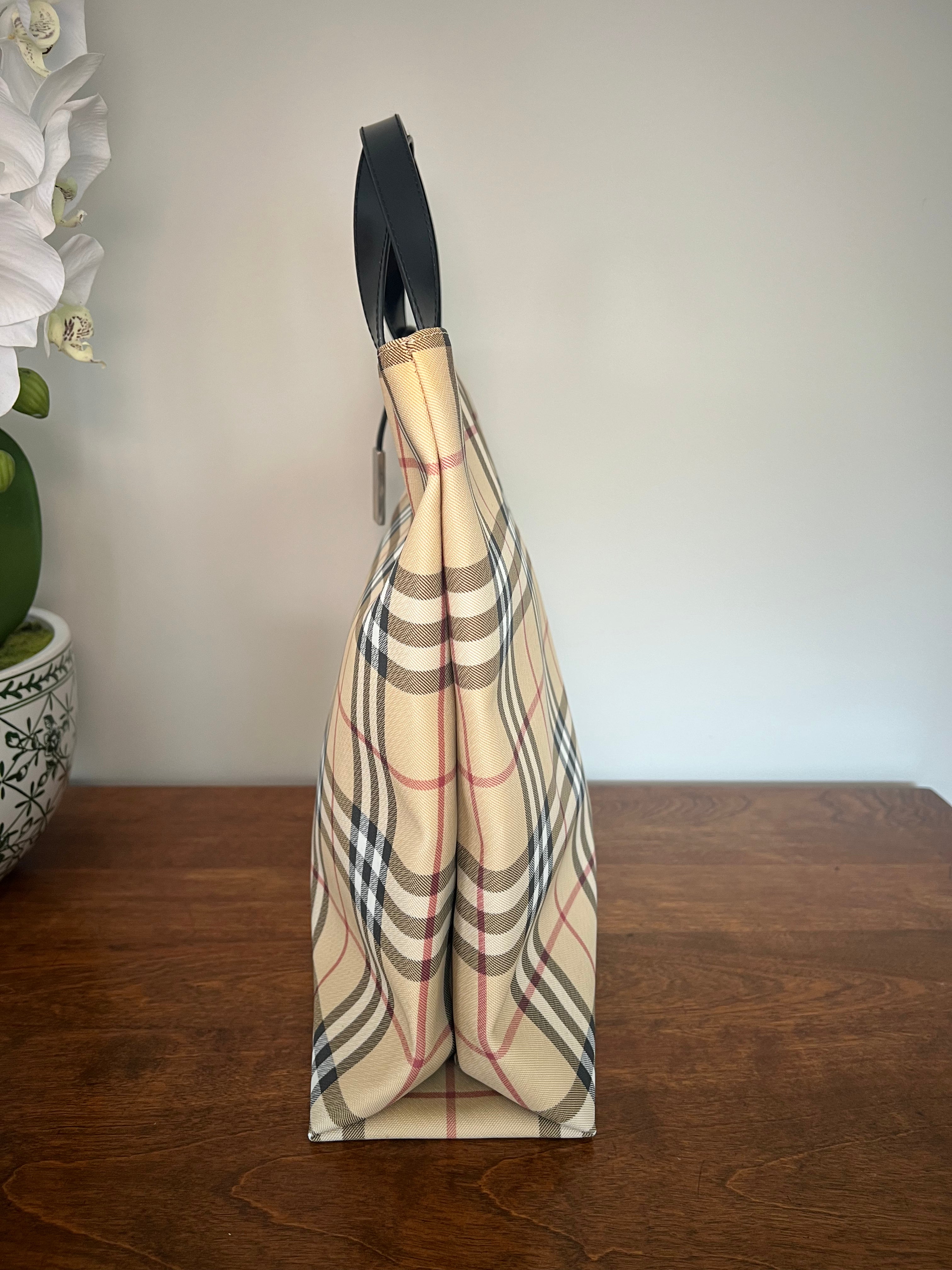Burberry Beige House Check Tote Bag