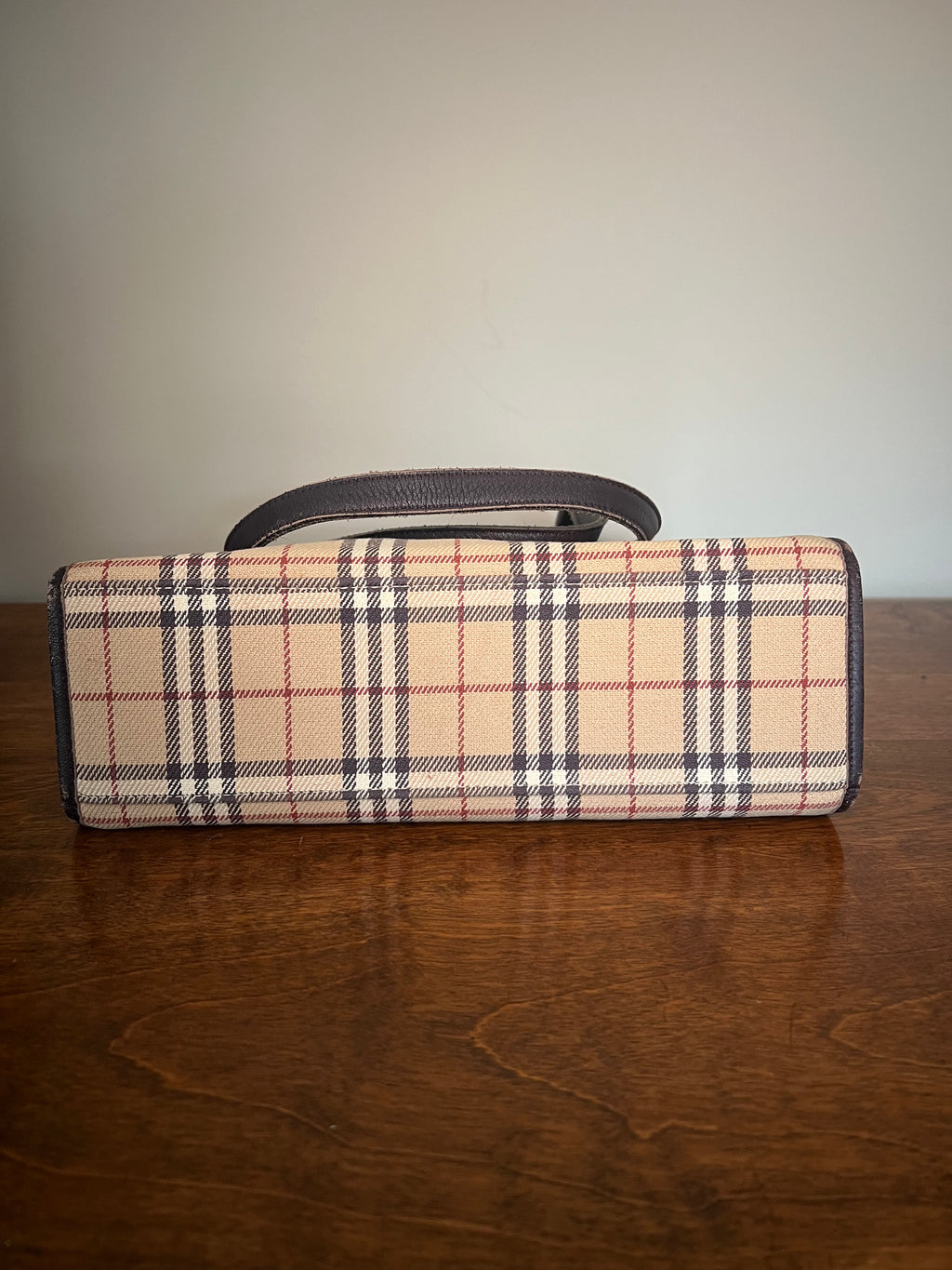 Burberry Vintage Nova Check Woven Canvas Tote