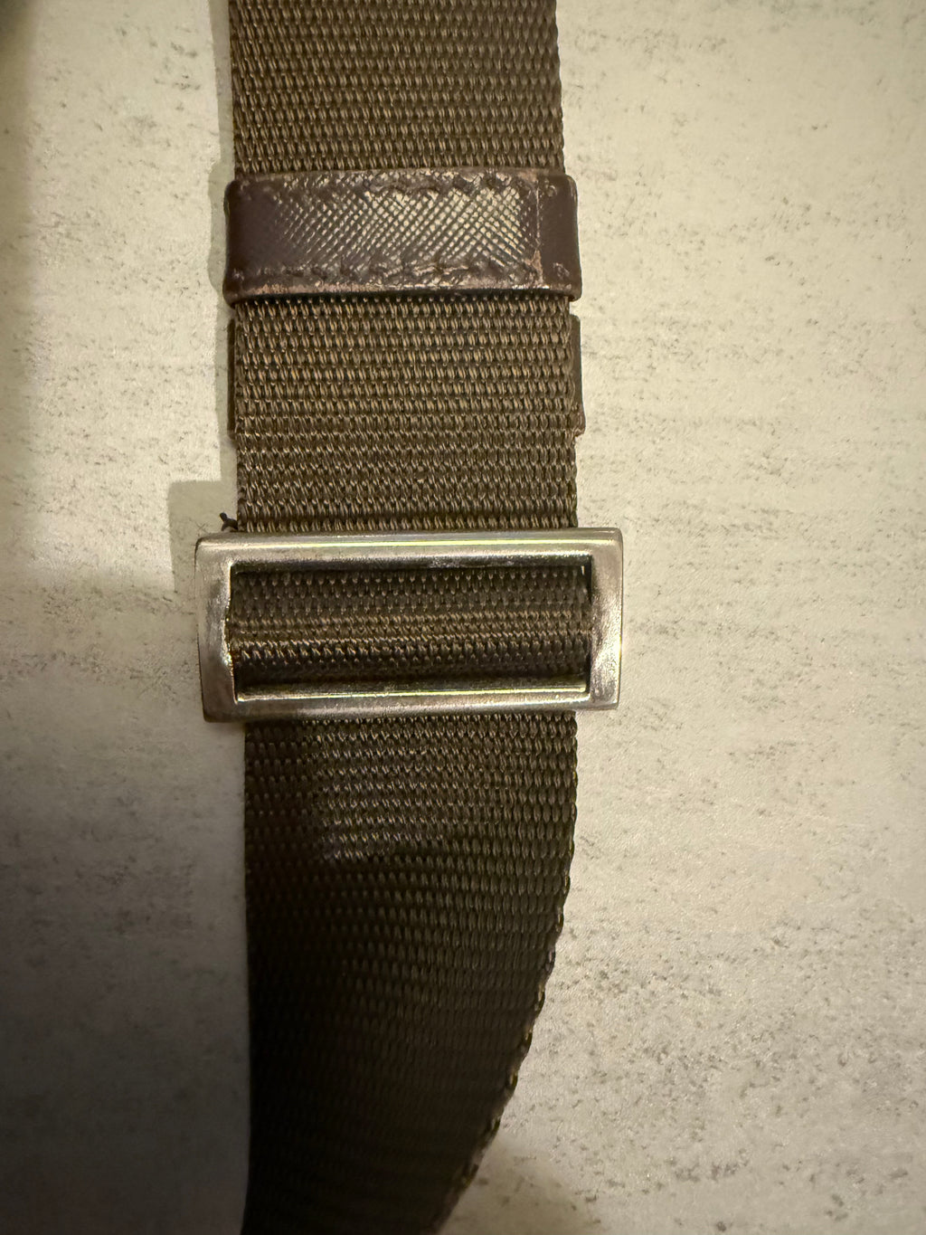 Prada Tessuto Nylon Crossbody Bag in Bruciato Green