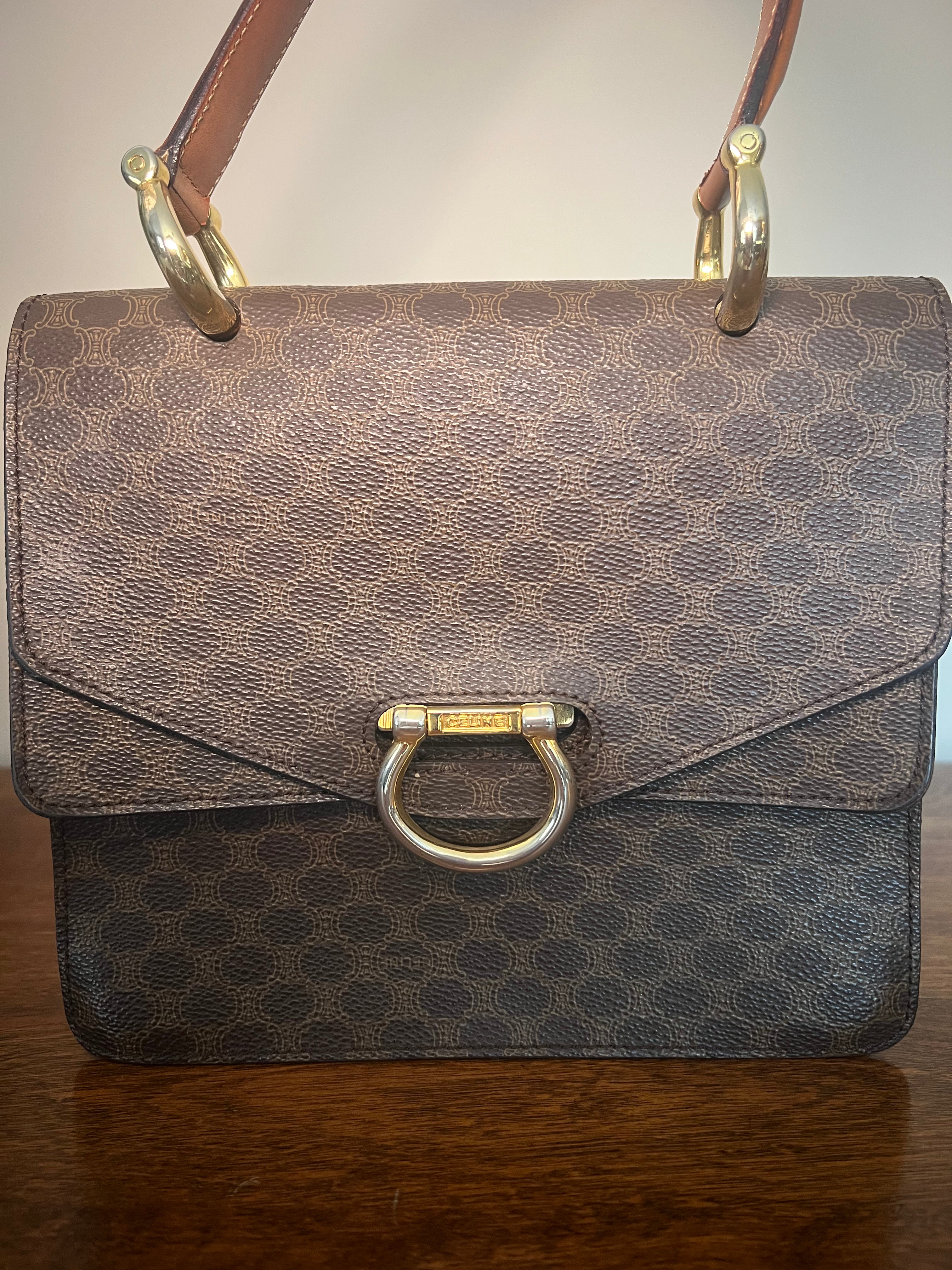 Vintage Céline Macadam D-Ring Flap Bag