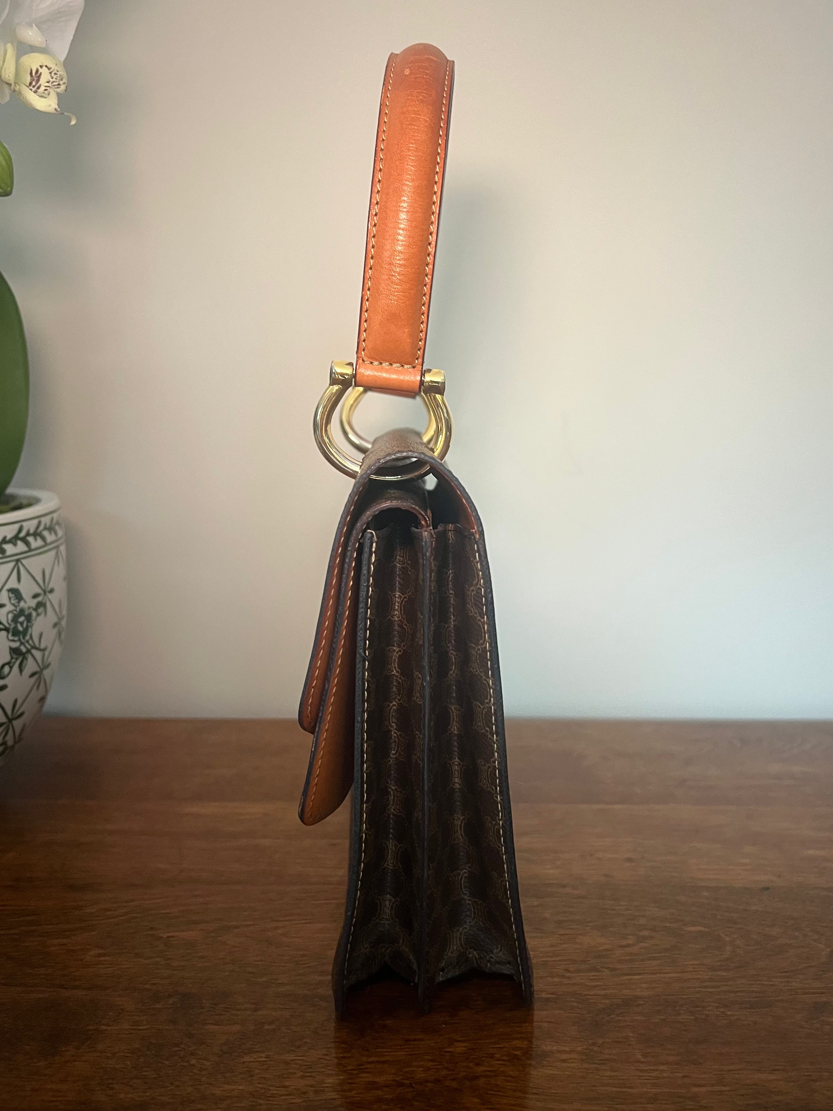 Vintage Céline Macadam D-Ring Flap Bag