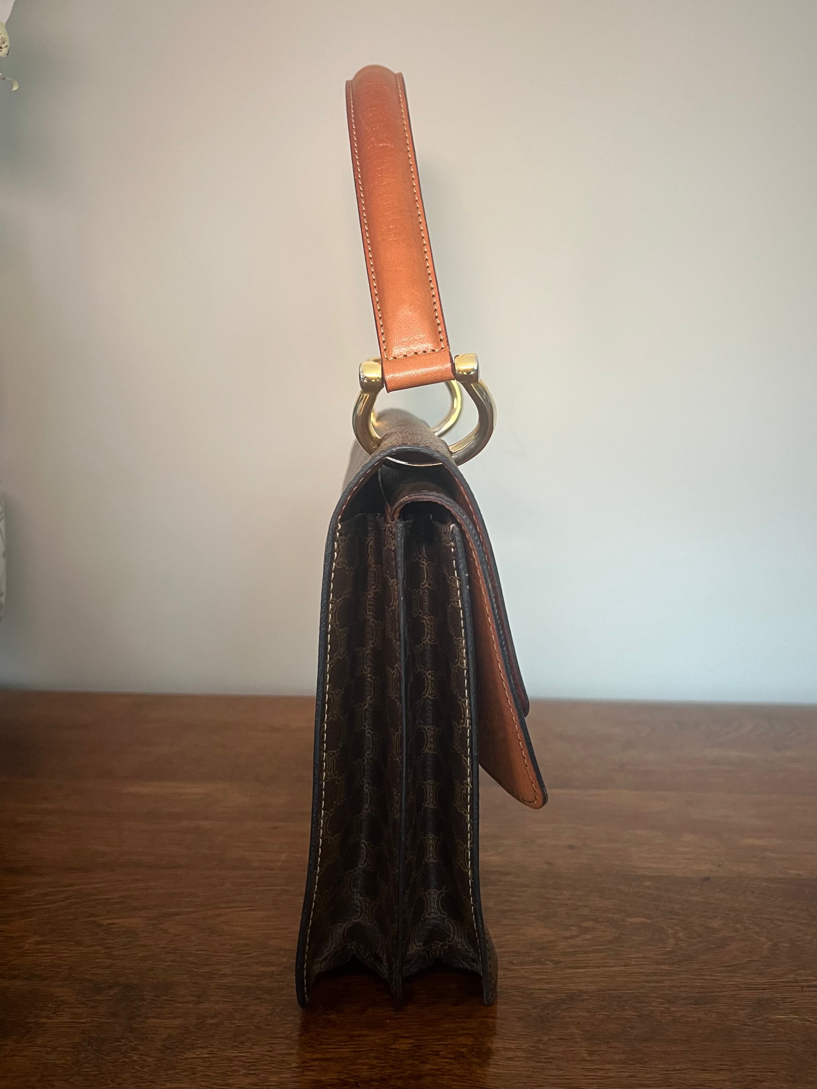 Vintage Céline Macadam D-Ring Flap Bag