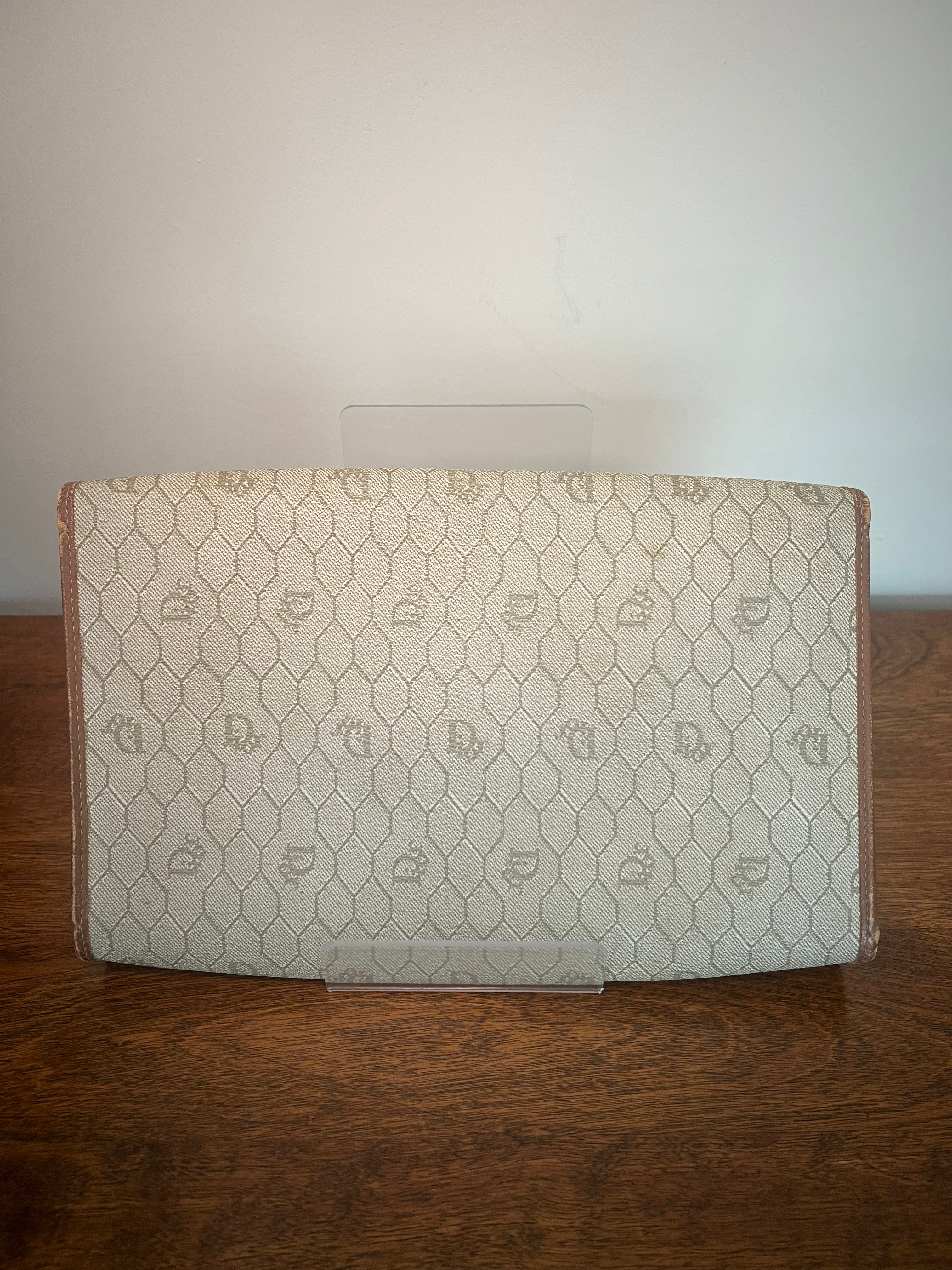 Vintage Christian Dior Honeycomb Crossbody Clutch